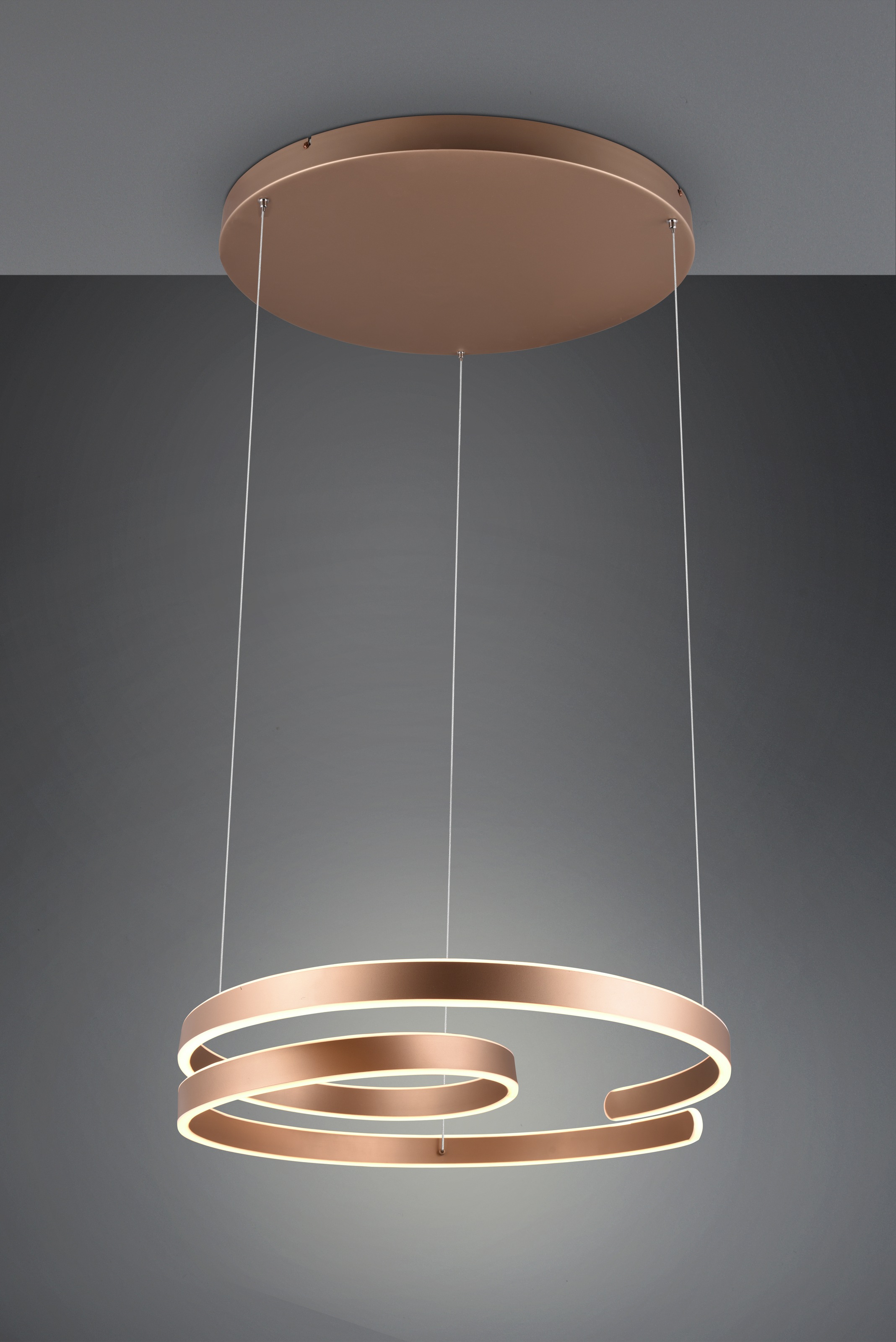 TRIO Leuchten LED Pendelleuchte »MARNIE, spiralförmige LED Hängelampe indir günstig online kaufen