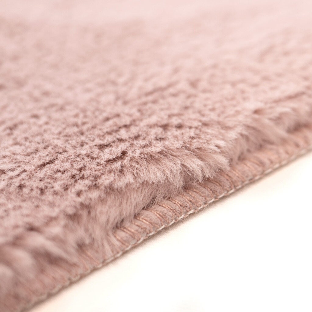 Carpet City Badematte »Topia Mats, Badteppich uni«, rutschhemmend beschichtet, strapazierfähig, Hochflor, Kaninchen Haptik, Polyester, Badezimmerteppich, waschbar