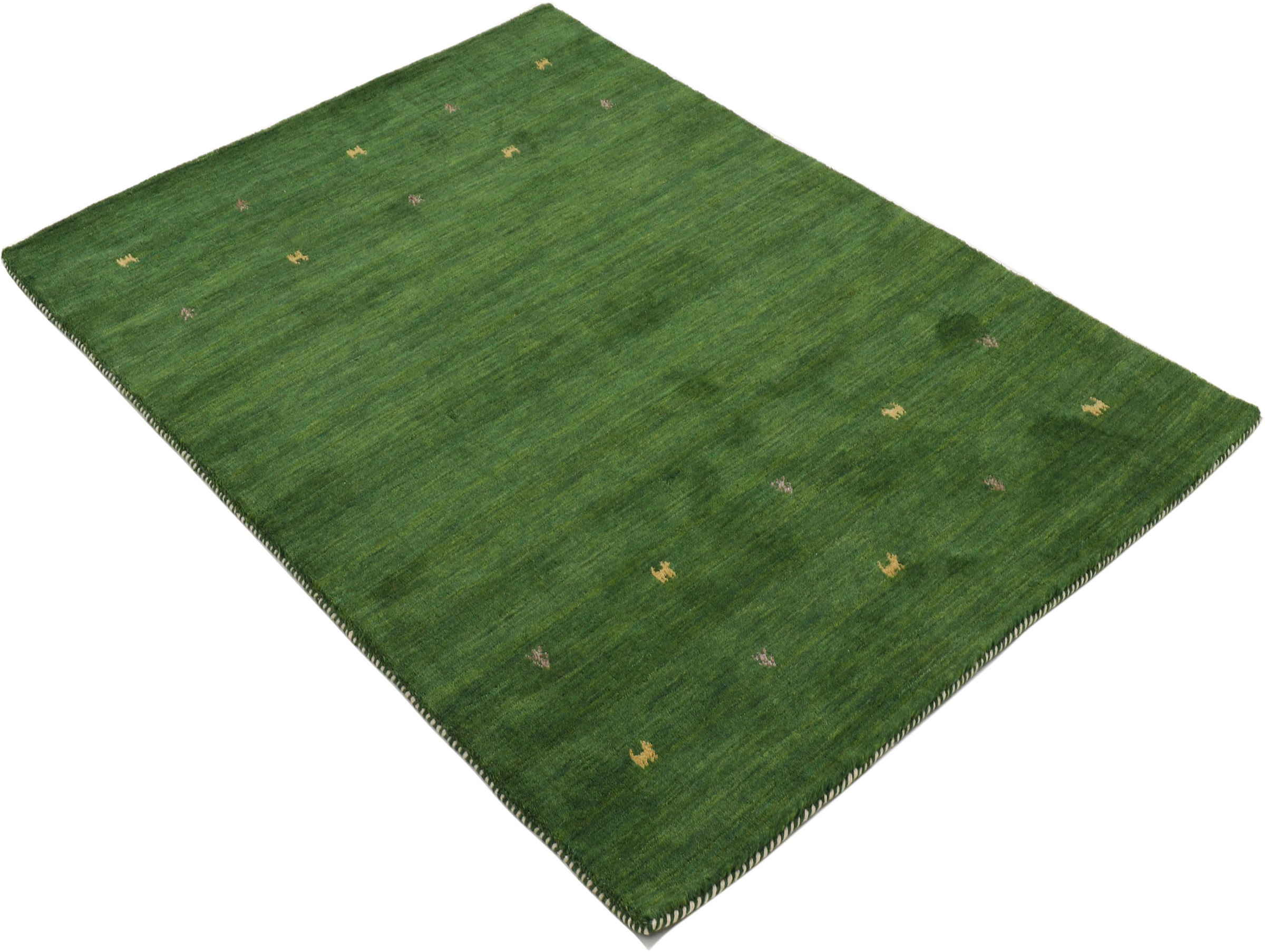 carpetfine Wollteppich »Gabbeh Uni, auch als Läufer erhältlich«, rechteckig günstig online kaufen
