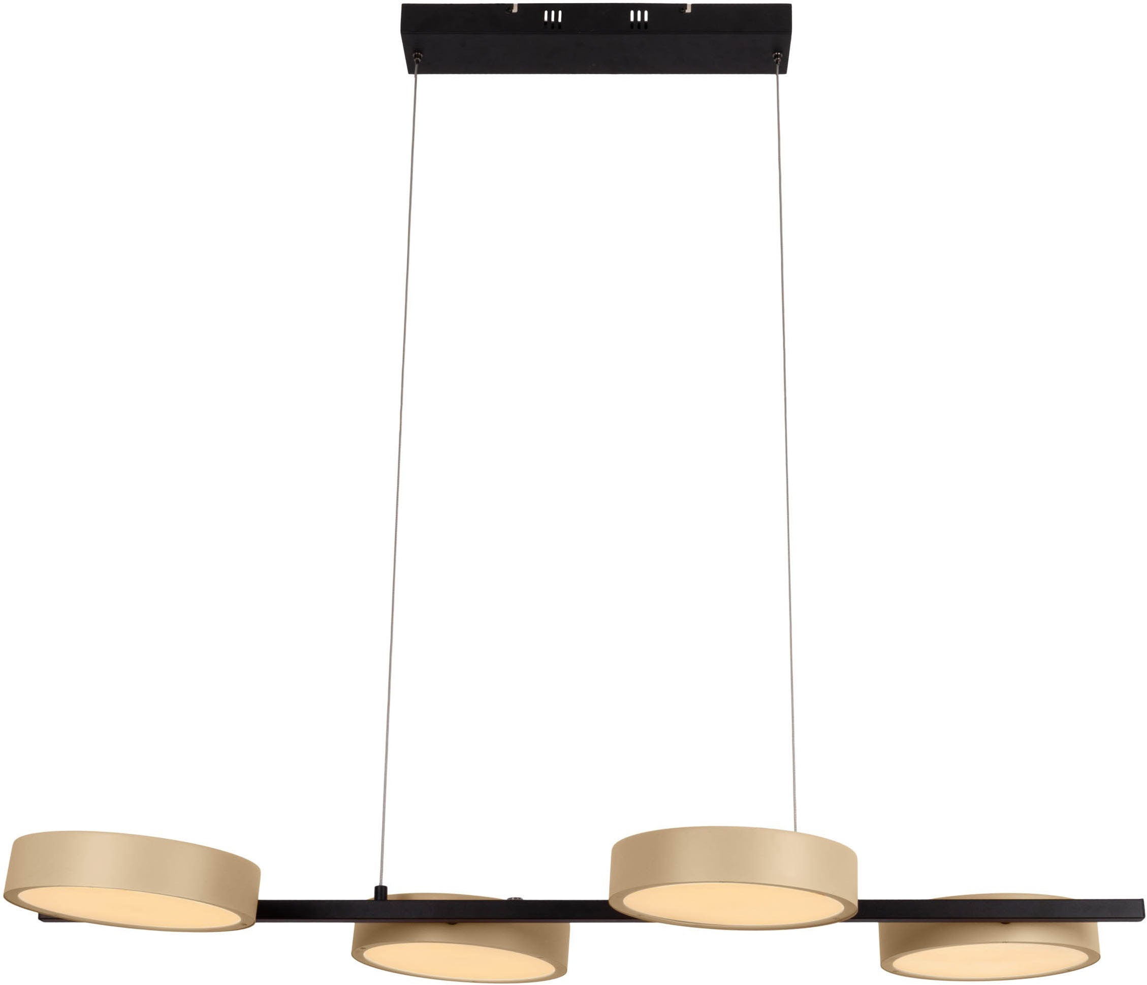 näve LED Pendelleuchte »Tessa«, 4 flammig, Leuchtmittel LED-Modul | LED wechselbar, dimmbar per Touch, inkl. CCT-Funktion, warmweiß/neutralweiß/kaltweiß