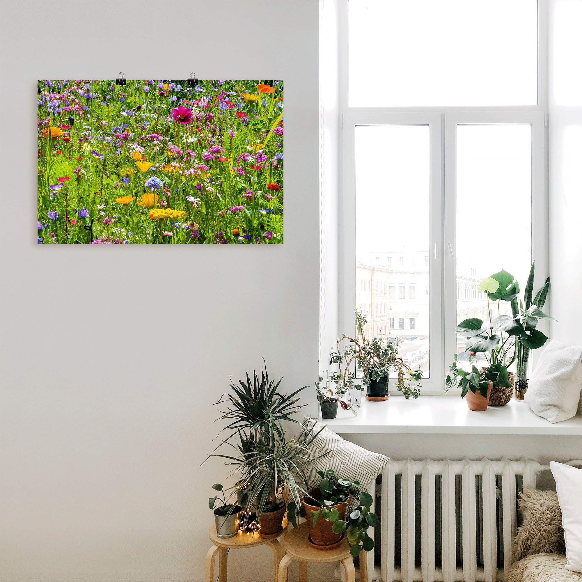 Artland Wandbild »Bunte Blumenwiese«, Blumenwiese, (1 St.), als Alubild, Outdoorbild, Leinwandbild, Poster, Wandaufkleber