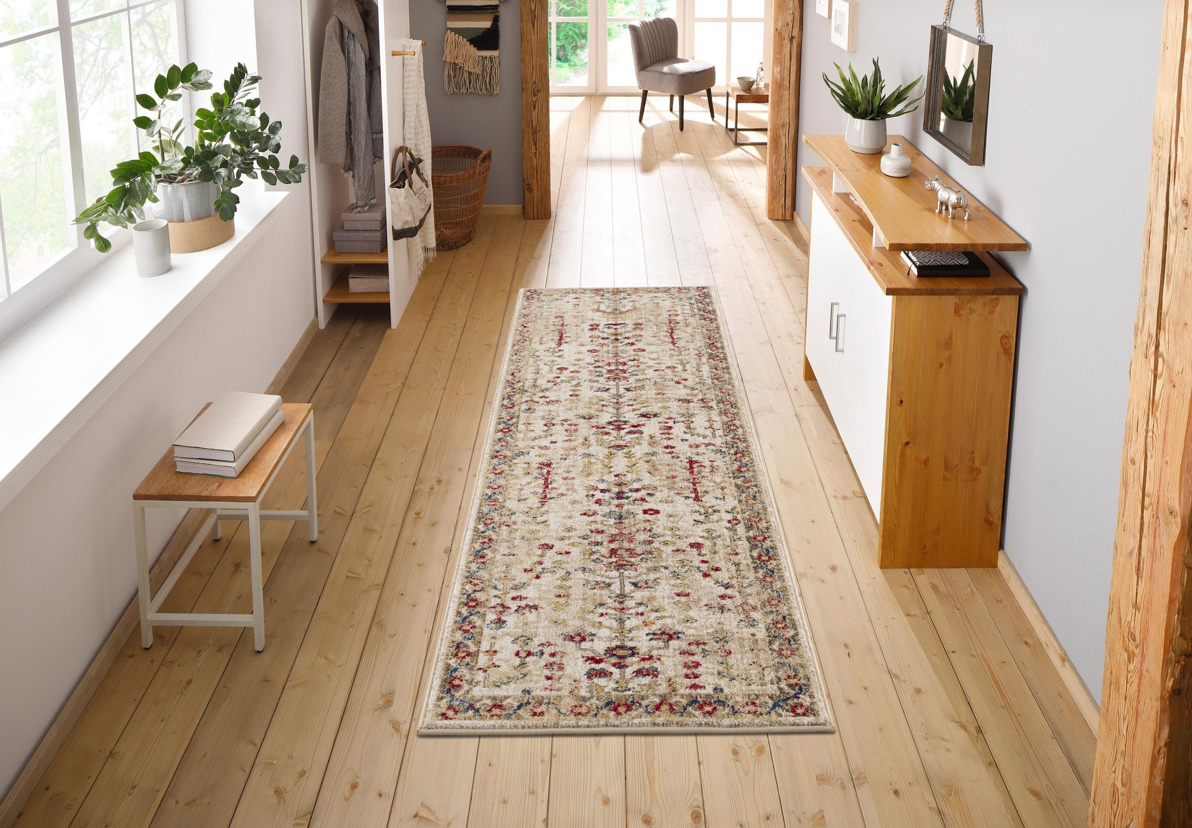 my home Läufer »Clovis«, rechteckig, 11 mm Höhe, Teppich im Orient-Design, mit Bordüre, Vintage