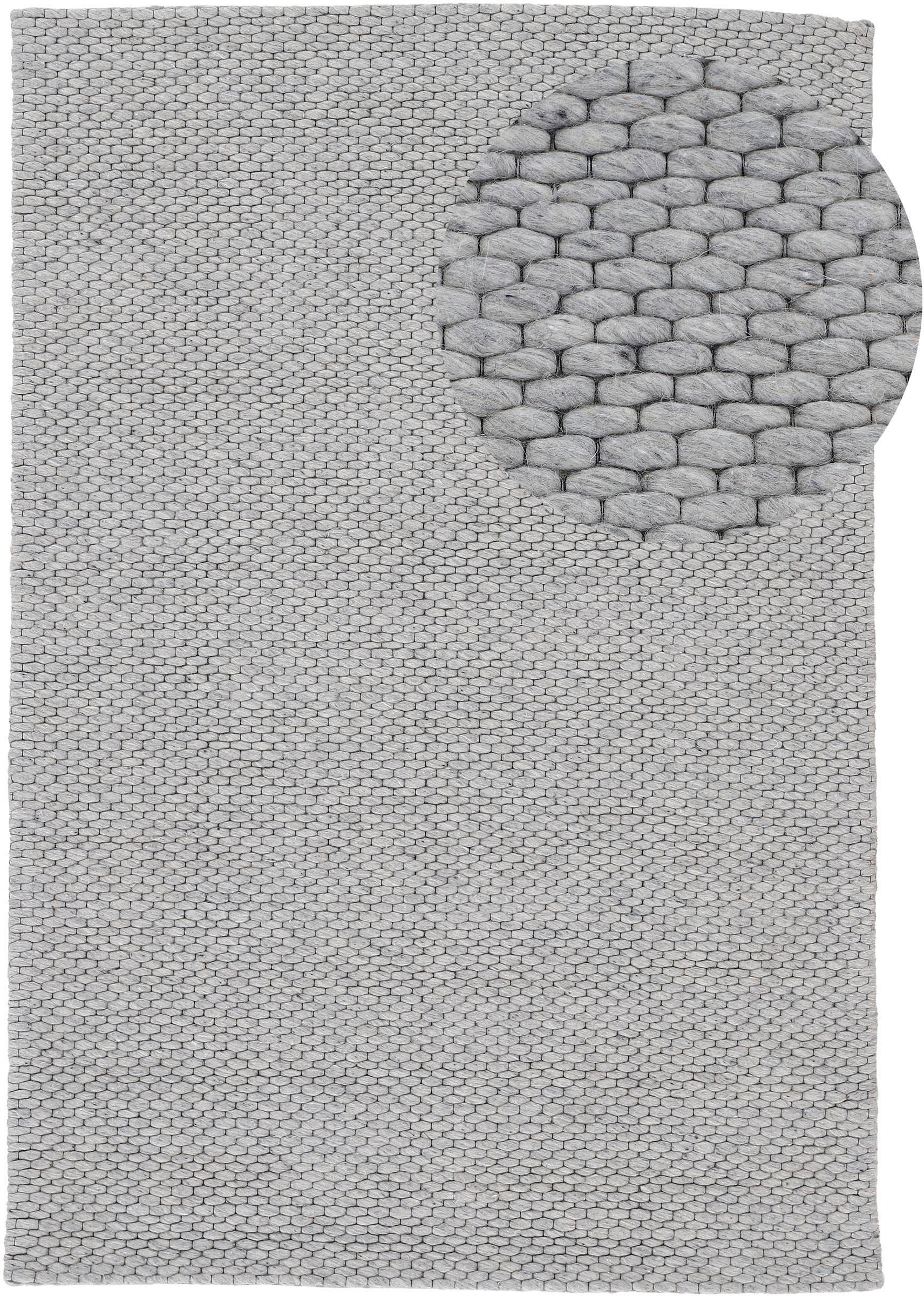 carpetfine Wollteppich »Sina, auch als Läufer«, rechteckig, 14 mm Höhe, Han günstig online kaufen
