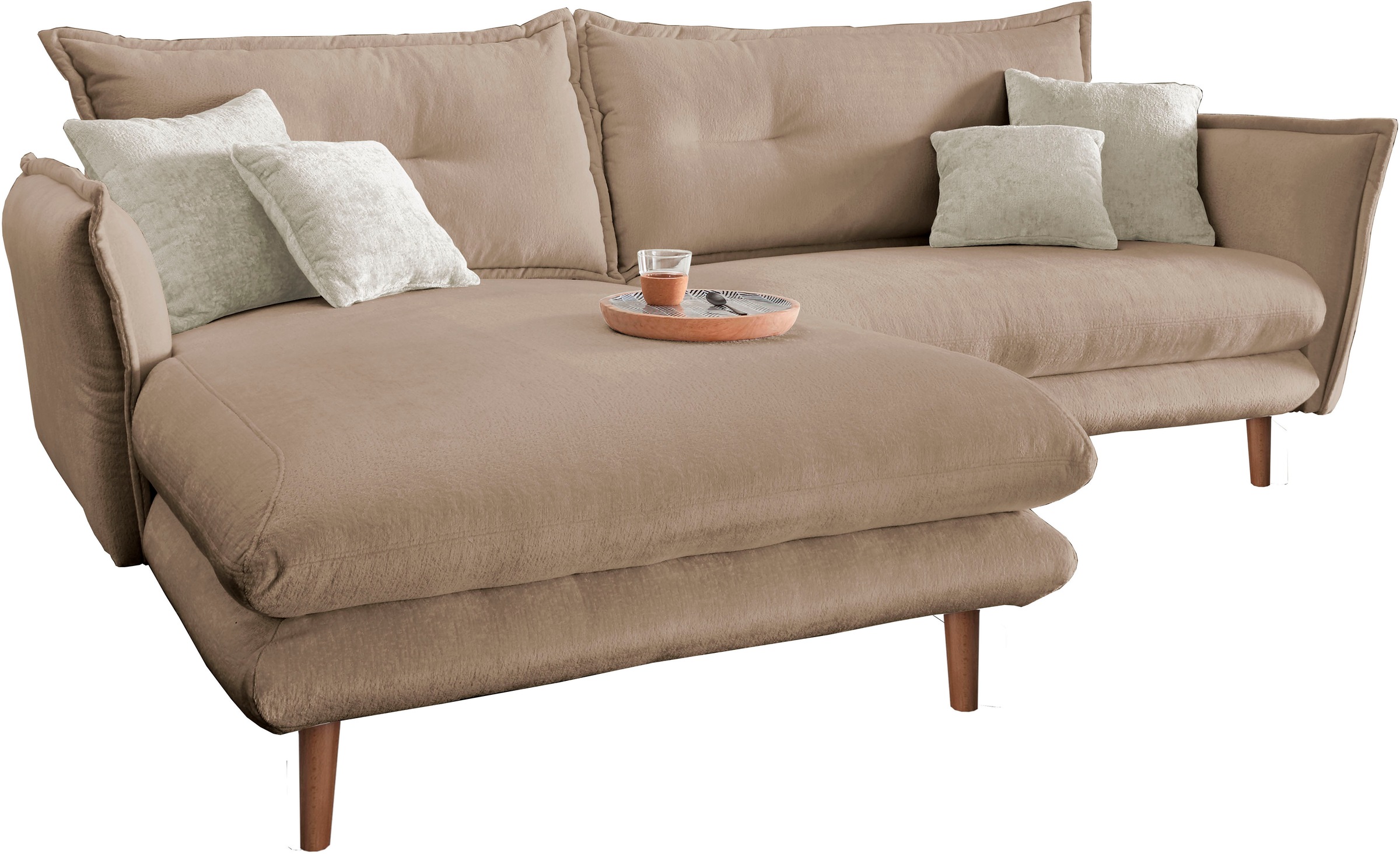 INOSIGN Ecksofa »Lazio modern und bequem, schmale Armlehnen, tolle Detailve günstig online kaufen