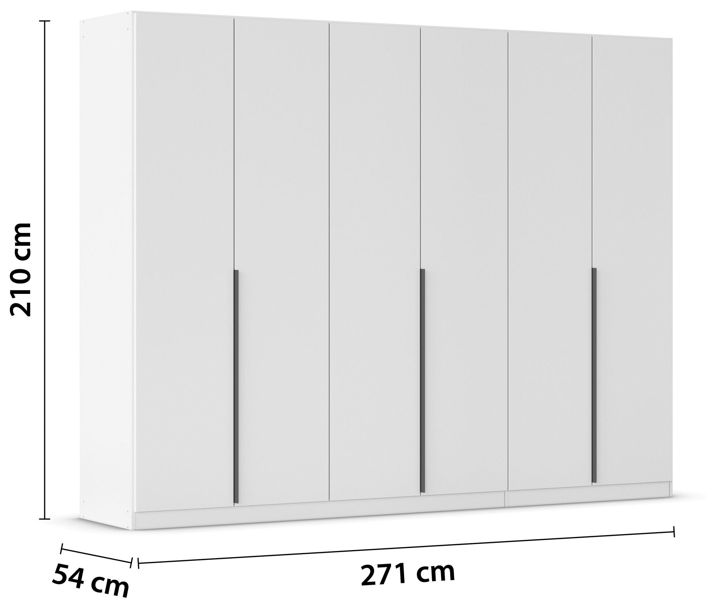 rauch Drehtürenschrank »Kleiderschrank Schrank Garderobe AGORDO TOPSELLER Schlafzimmer«, (in zwei Griff-Farben mit Dekor- oder Hochglanzfront), durchdachte Innenausstattung, in 6 Breiten und 2 Höhen MADE IN GERMANY