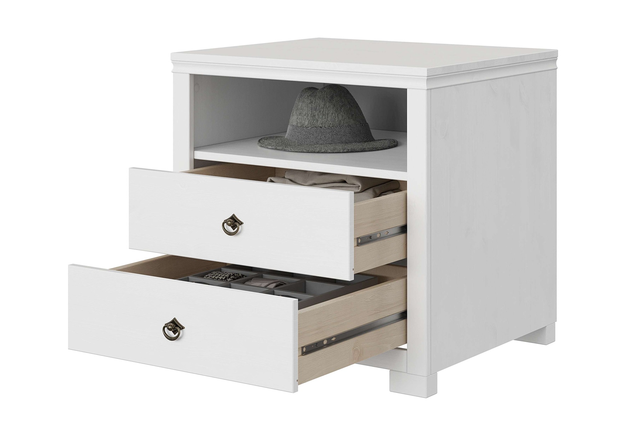 OTTO home Beistellschrank »Gotland, Schrankmodulsystem, einzeln oder mit der Serie kombinierbar«, (H/B/T ca. 60/60/52 oder ca. 44/60/52), massive Kiefer, variabel einsetzbar, auch für Dachschrägen