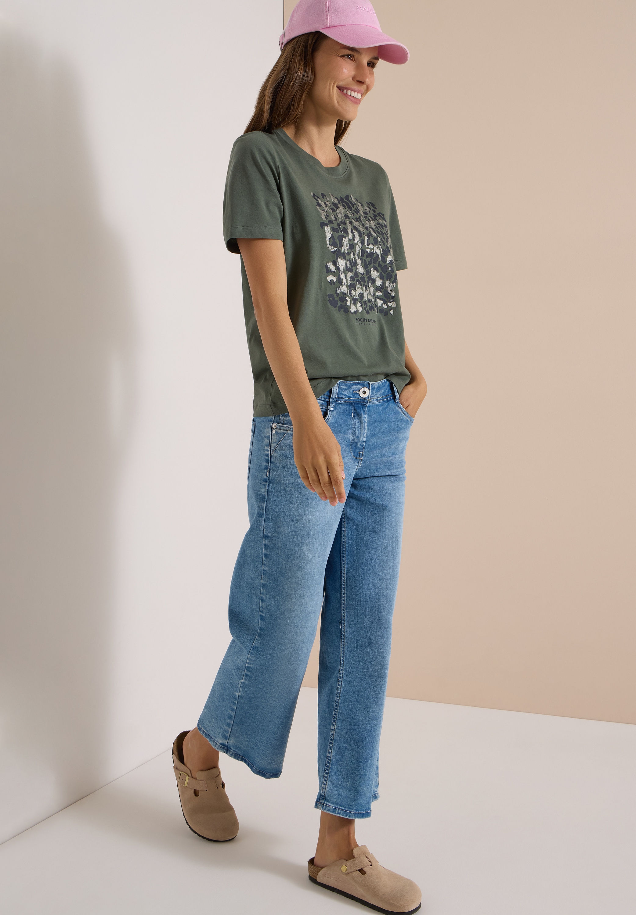 Cecil T-Shirt Dezenter Animal- Druck