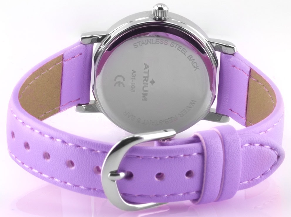 Atrium Quarzuhr Armbanduhr,Kinderuhr,Mädchen,Jungen, Lernuhr,Schulanfang, Geschenkidee