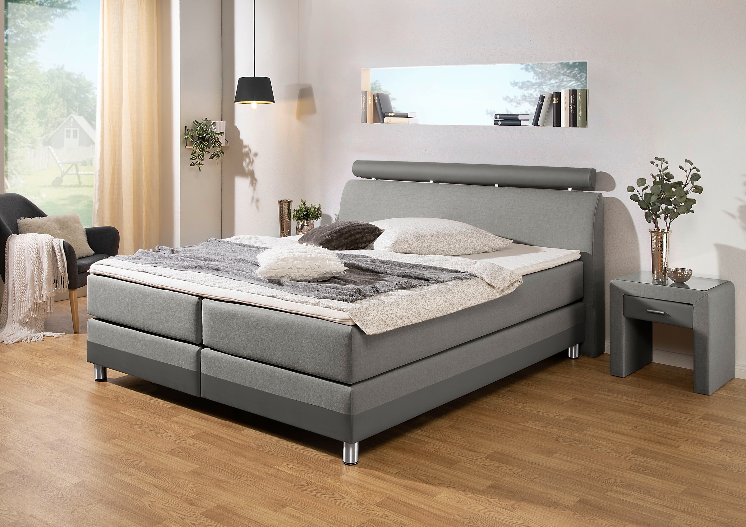 INOSIGN Boxspringbett, in H2, H3 oder H4 erhältlich