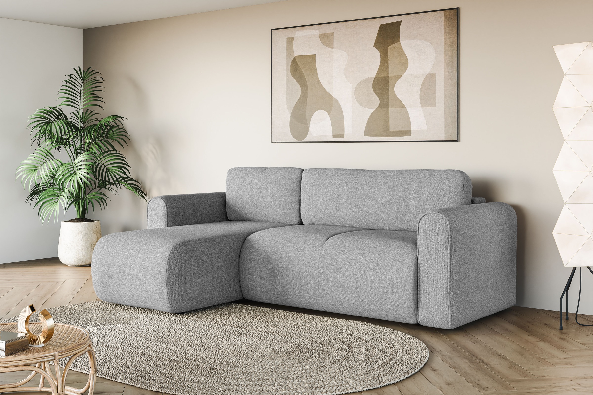 INOSIGN Ecksofa »Zacharia wahlweise Schlafsofa mit Bettkasten, B/T/H 250/16 günstig online kaufen