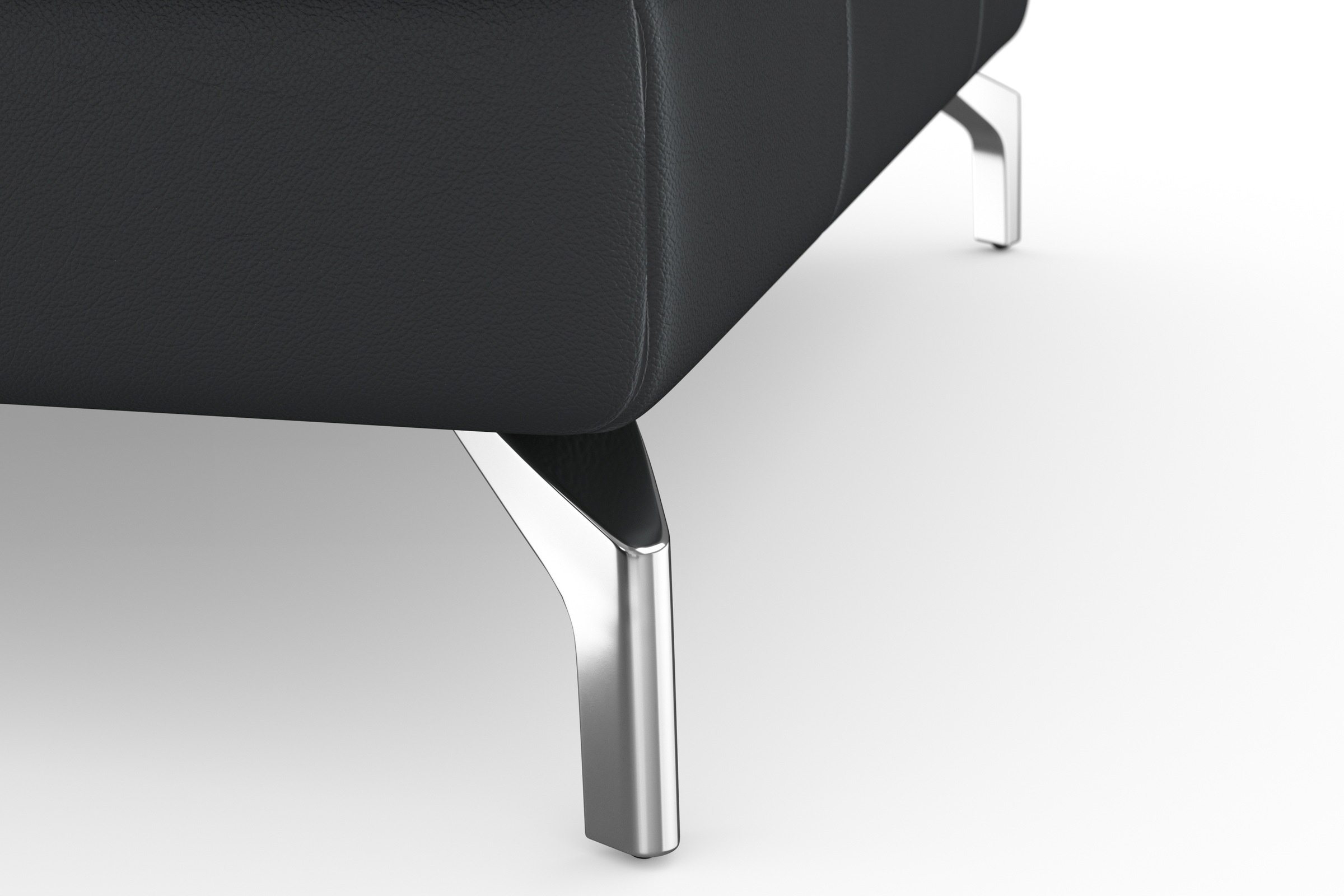 sit&more Wohnlandschaft »Bendigo U-Form«, inklusive Sitztiefenverstellung, Bodenfreiheit 12 cm, in 2 Fußfarben