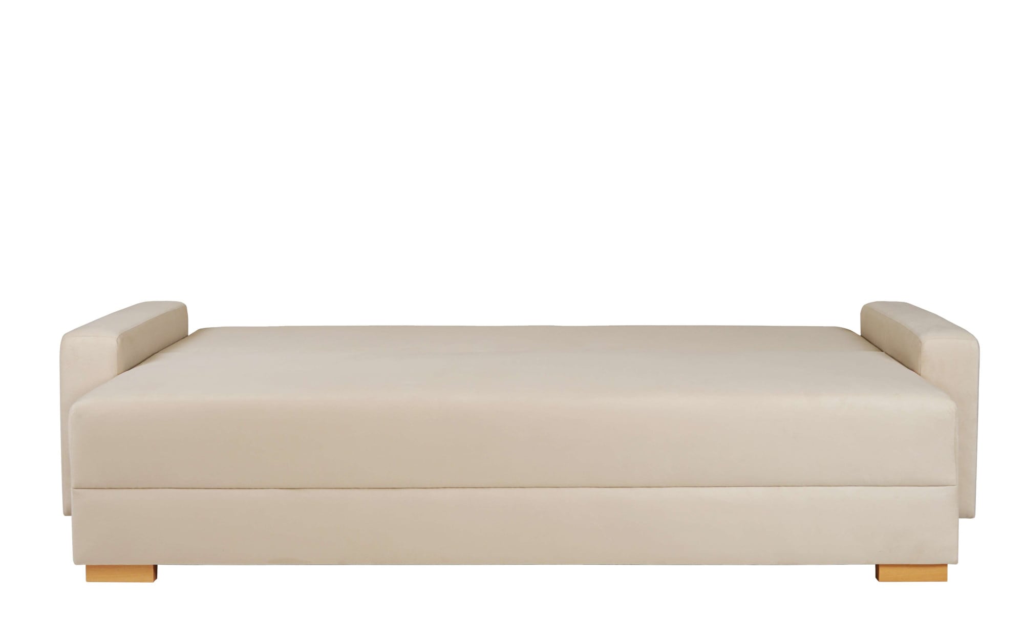 INOSIGN 3-Sitzer »SHERIDIAN Schlafsofa mit Bettkasten, in Feincord & Velvet«, mit Wellenunterfederung, moderne Bezüge, B/H/T 225/94/80