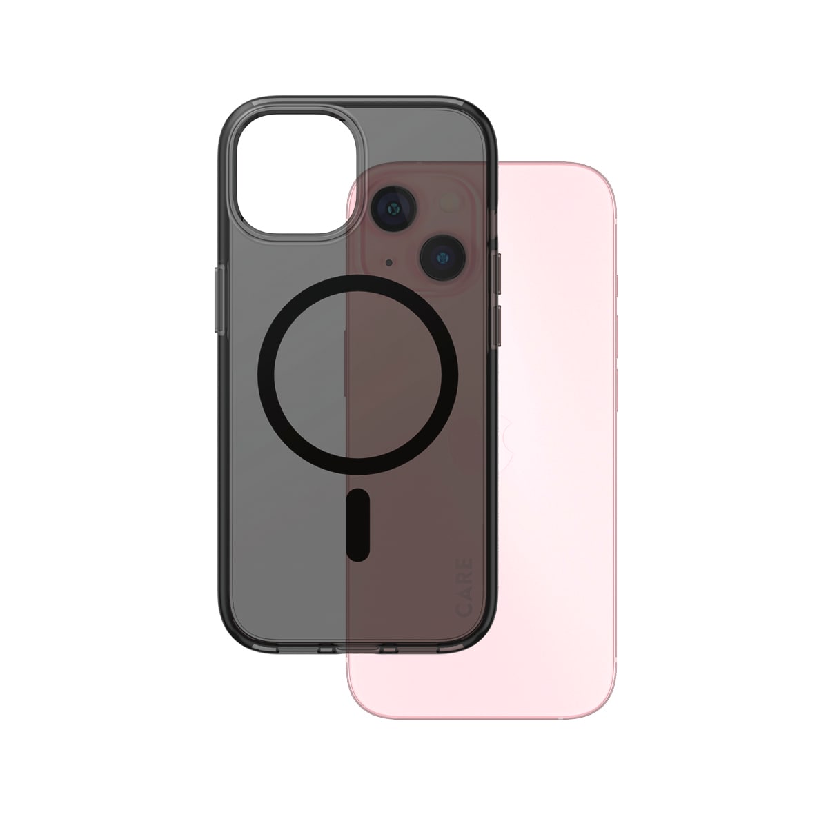 CARE by PanzerGlass Handyhülle »MagSafe Compatible Smokey Case für Apple iPhone 15«, Backcover, Schutzhülle, Handyschutzhülle, Case, Schutzcase, stoßfest