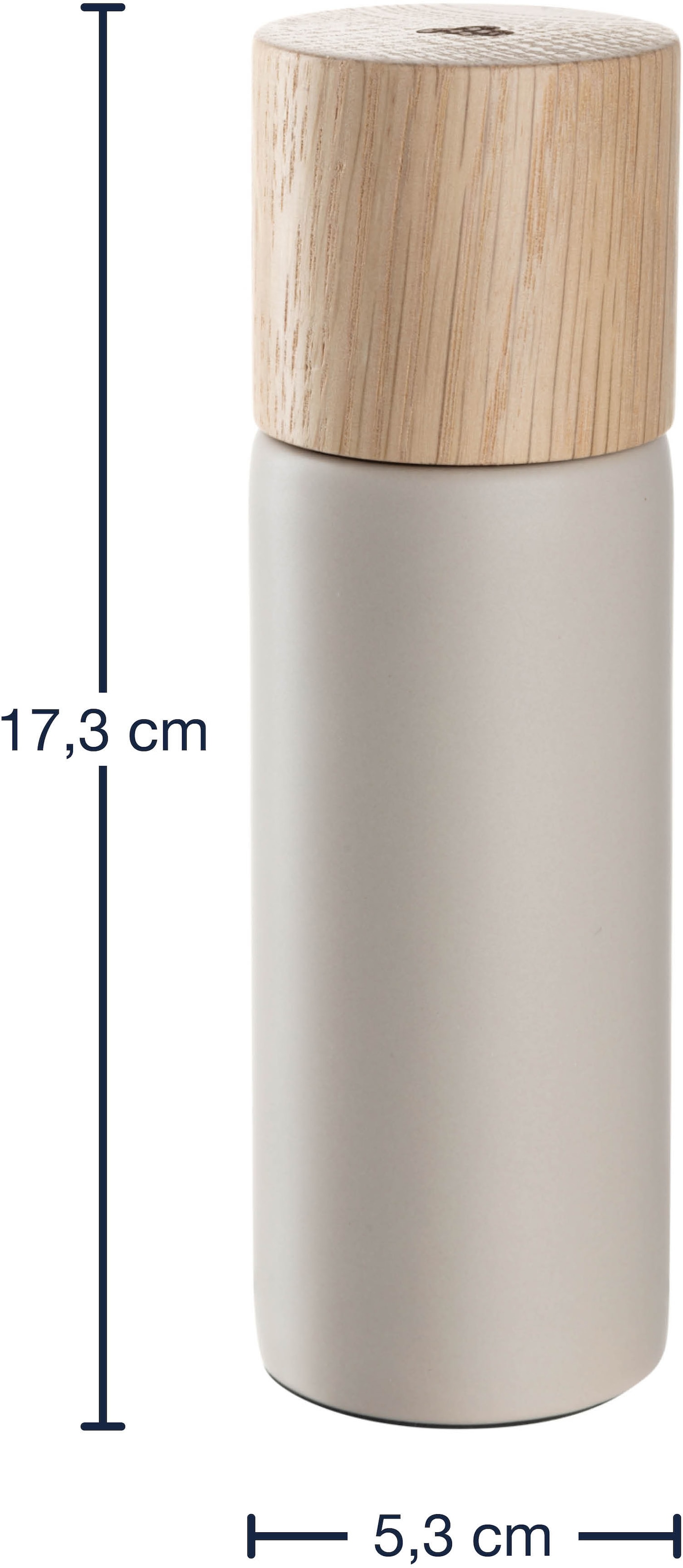 LEONARDO Gewürzmühle »ROMA, Mühle, Höhe ca. 17 cm, beige«, (1 St.), mit Keramikmahlwerk