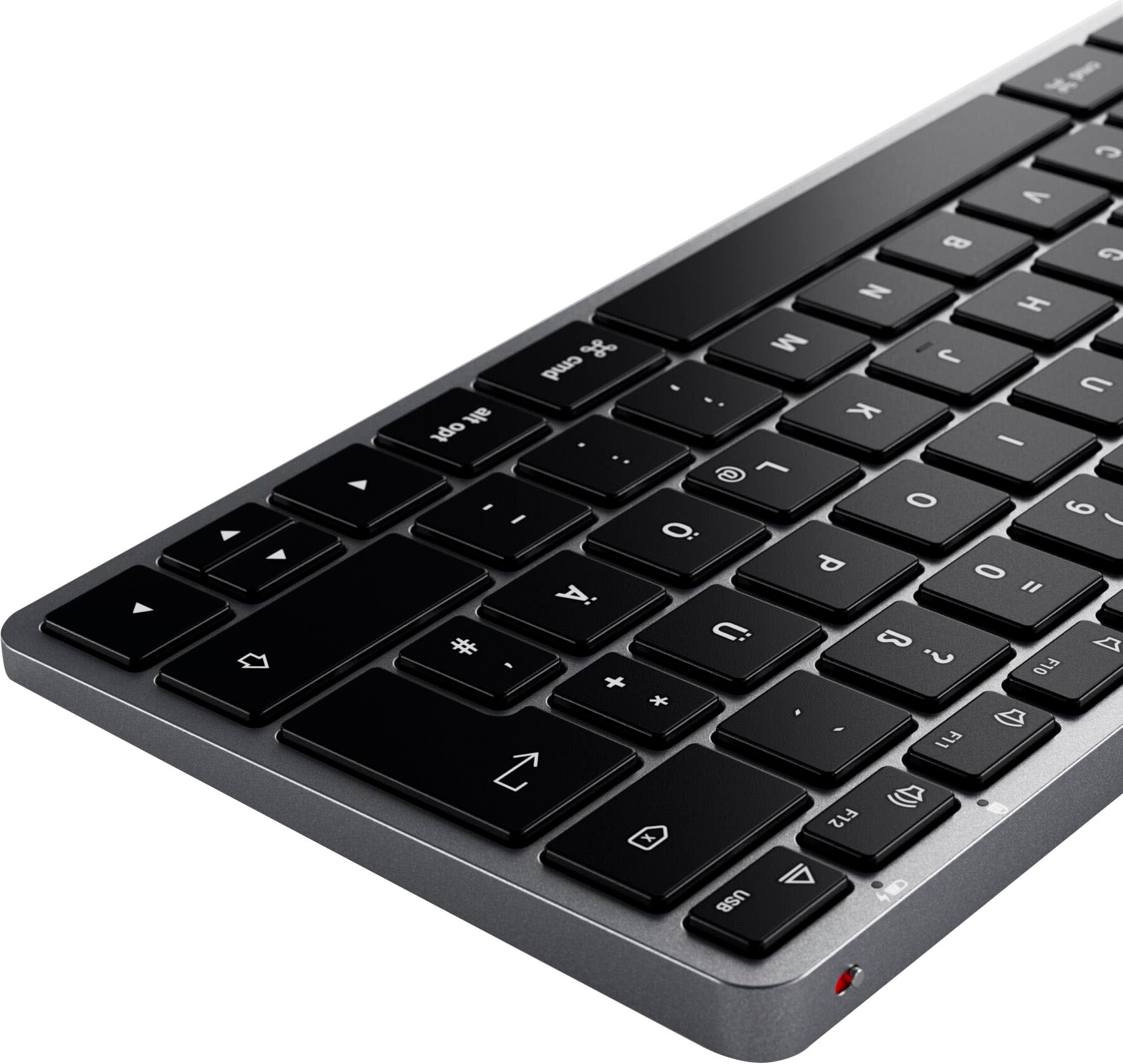 Satechi Tastatur »Slim X1 Bluetooth Keyboard-DE (German)«, (Multimedia-Tasten-USB-Anschluss-iOS Sondertasten-Funktionstasten)