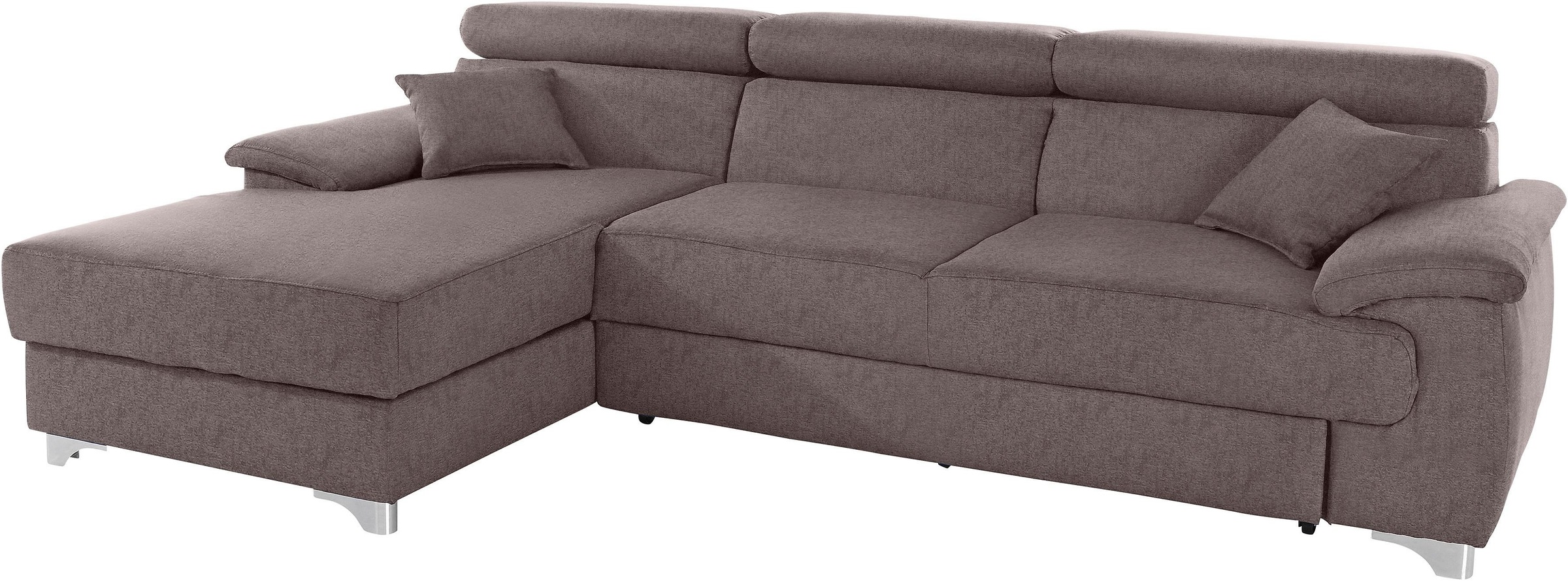 DOMO collection Ecksofa »Mira, inklusive Kopfteilverstellung für mehr Wohlf günstig online kaufen