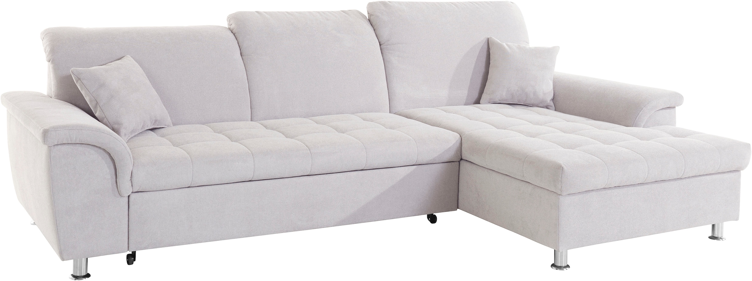 DOMO collection Ecksofa »Franzi L-Form«, wahlweise mit Kopfteilverstellung (dann Tiefe: 170 cm)
