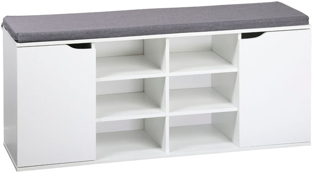 KESPER® Schuhschrank »Schuhschrank mit Sitzkissen, 2 Türen, FSC«