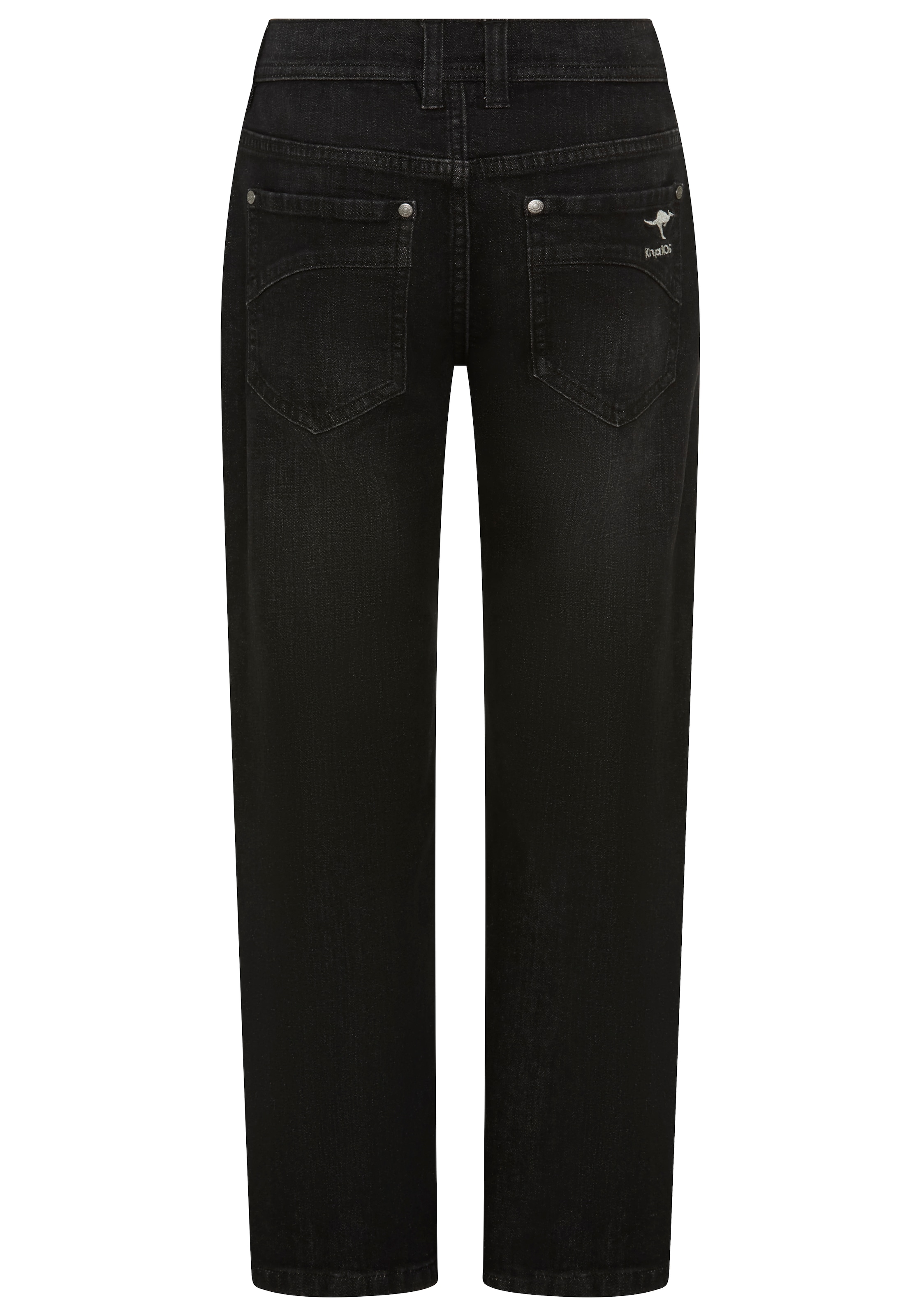KangaROOS Loose-fit-Jeans »Jeans mit weitem Bein und KangaROOS Stickerei« Loose-fit Stretchjeans mit Logo-Stickerei