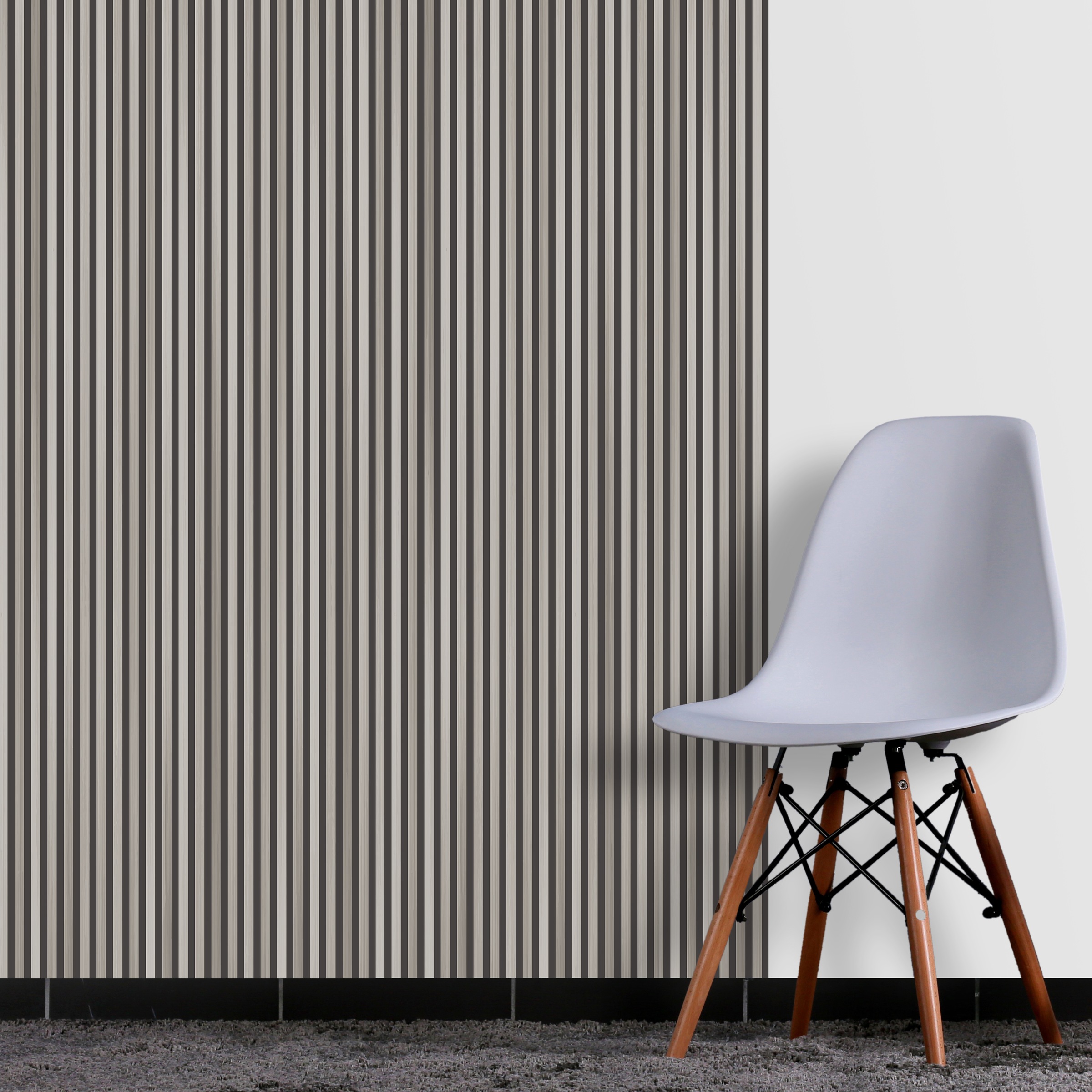 queence Fototapete »Paneele in Holzoptik«, 3D-Optik-bedruckt-clean-gestreif günstig online kaufen