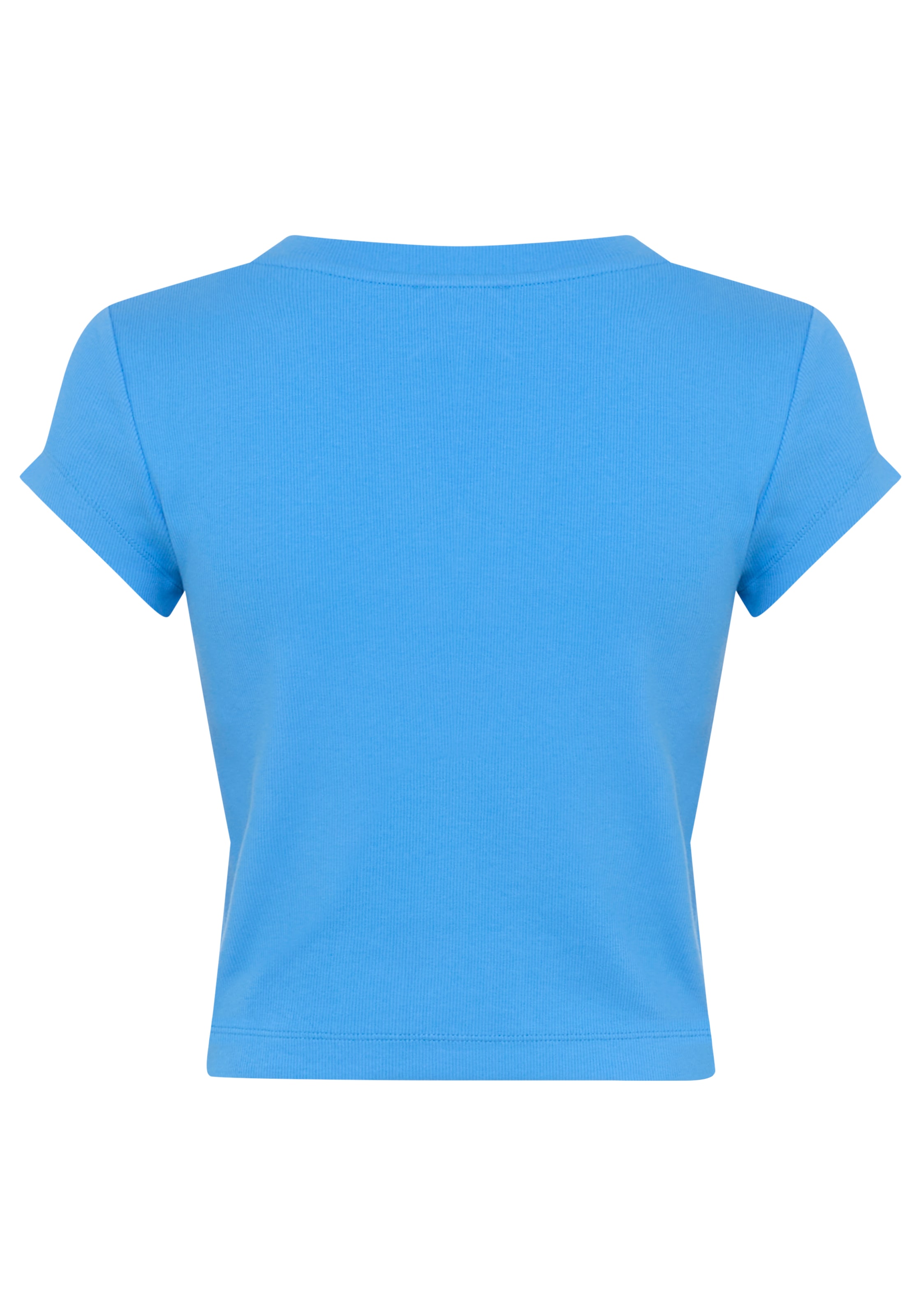 Calvin Klein Jeans »A- SS WOVEN LABEL RIB VNECK TEE« mit gewebtem Label