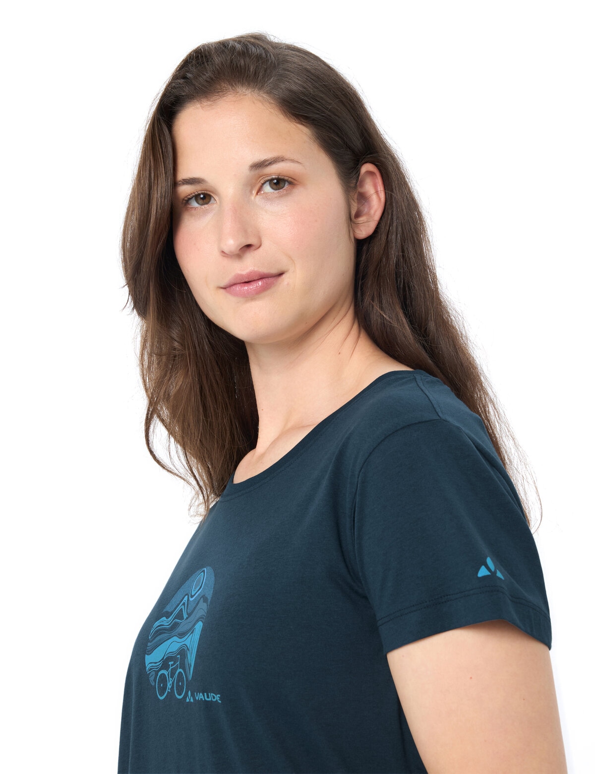 VAUDE Funktionsshirt »WOMEN'S CYCLIST T-SHIRT V« sportliche Passform, Kurzarm, für Radsport und Outdoor-Aktivitäten