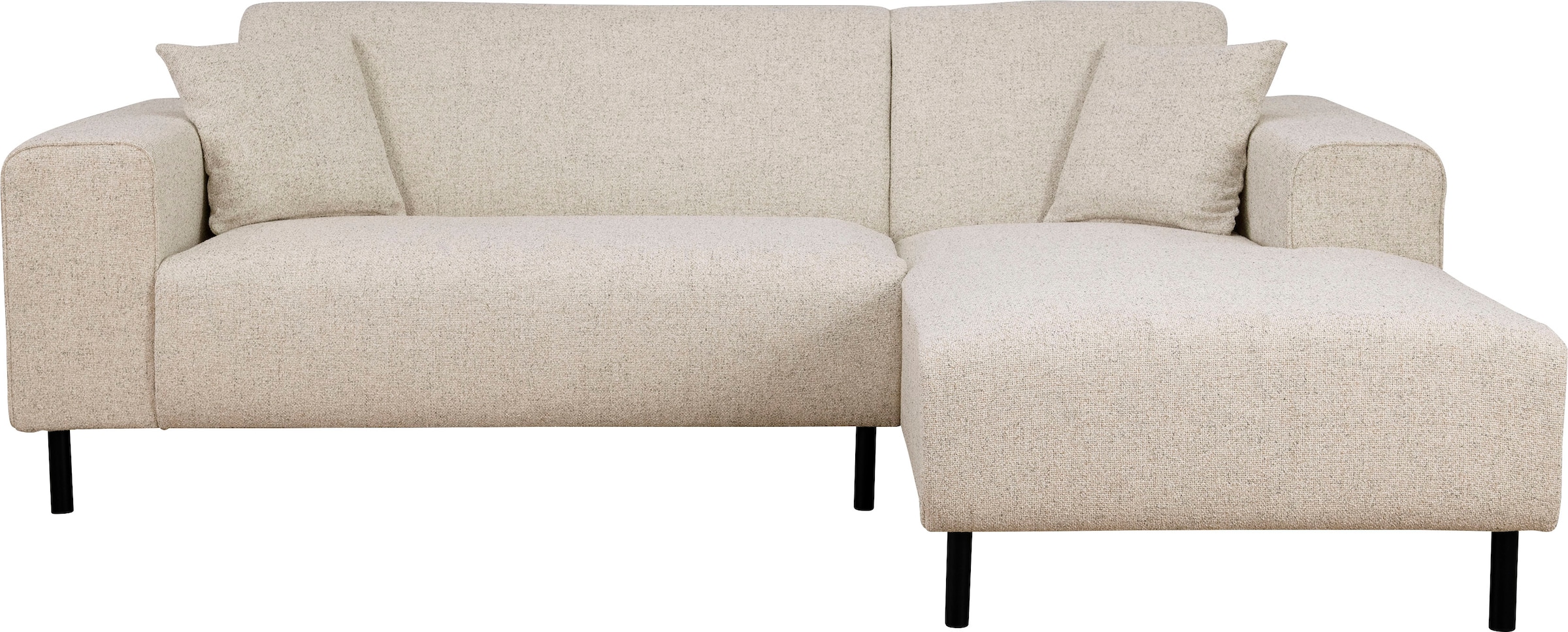 Home affaire Ecksofa »ARROS L-Form mit Wellenunterfederung, Maße B/T/H: 235/163/81 cm«, incl. Zierkissen, mit Recamiere rechts/links bestellbar, auch in Cord