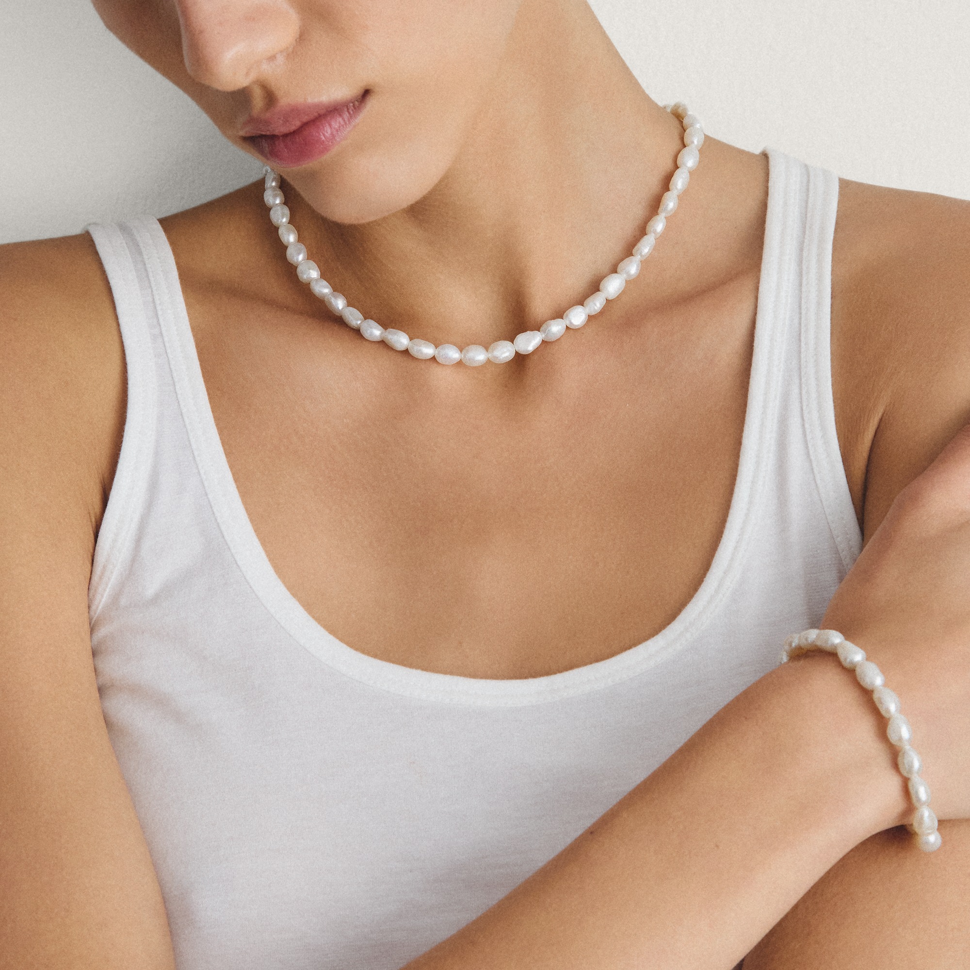 THOMAS SABO Perlenkette »Bold Elegance Perlenkette« mit Süßwasserzuchtperle