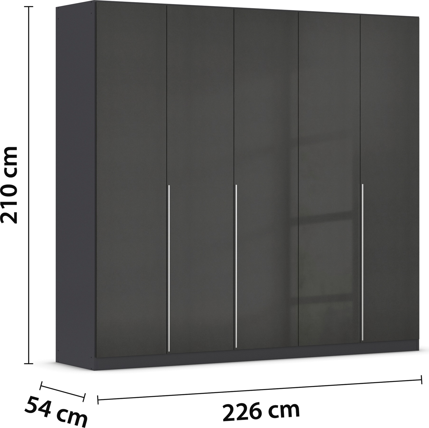 rauch Drehtürenschrank »Kleiderschrank Schrank Garderobe AGORDO TOPSELLER Schlafzimmer«, (in zwei Griff-Farben, Breiten 91-360 cm, Dekor- oder Hochglanzfront), durchdachte Innenausstattung, in 7 Breiten und 2 Höhen MADE IN GERMANY