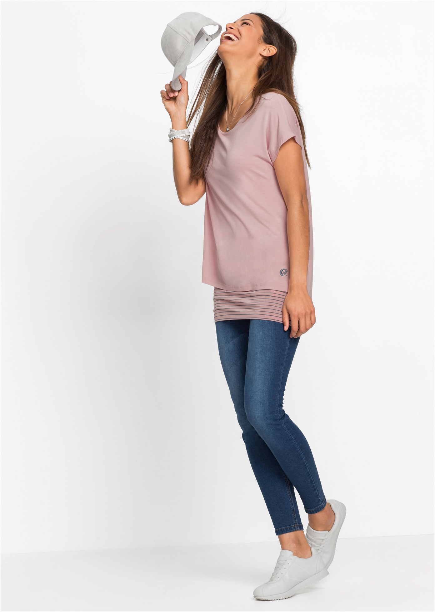bonprix Longshirt »Longshirt aus softem Viskosemix« Longshirt aus softem Viskosemix
