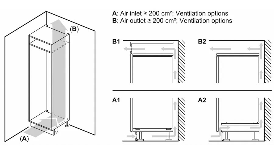 NEFF Einbaukühlschrank N 50 »KI1212FE0«, Fresh Safe: Schublade für flexible Lagerung von Obst & Gemüse