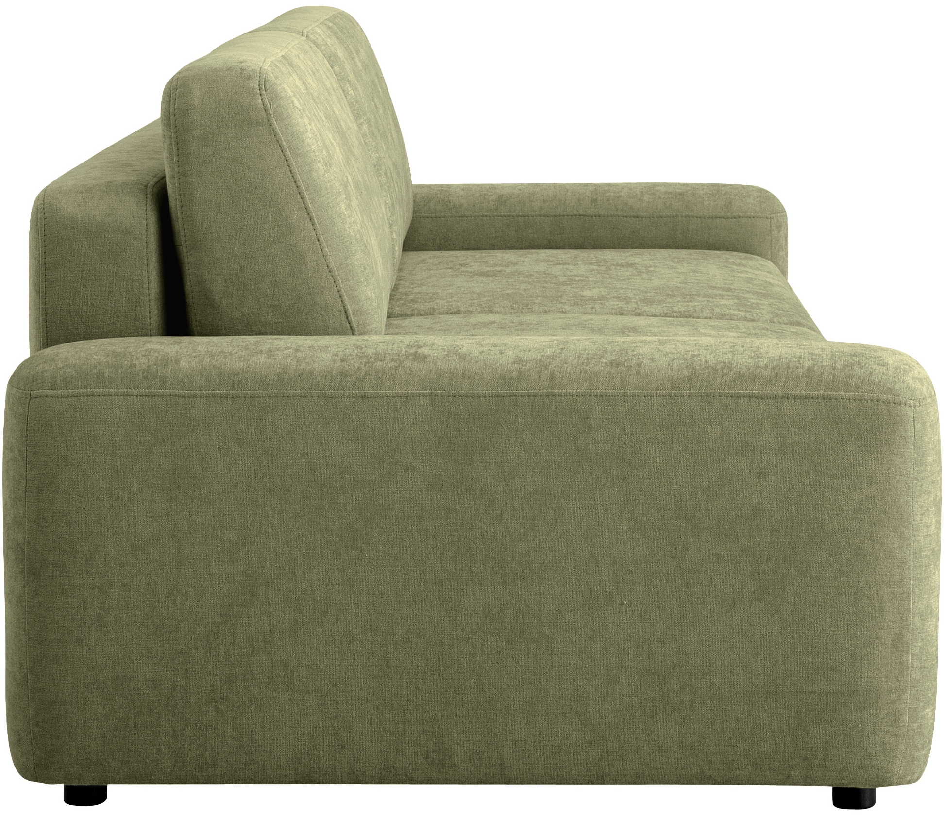 INOSIGN 3-Sitzer »TORGE (257cm), Sofa,Schlafsofa in Cord, Samtvelours, Struktur fein«, rundes Design, Schlaffunktion u. Bettkasten, Liegefläche: 135/200 cm