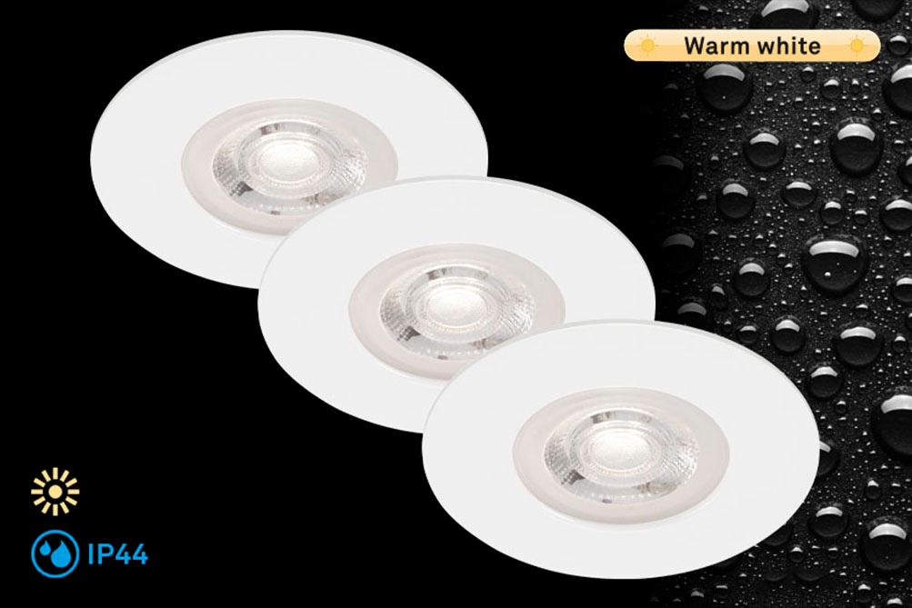 Briloner Leuchten LED Einbauleuchte »KULANA«, 3er-Set, Schutzart IP44, LED günstig online kaufen