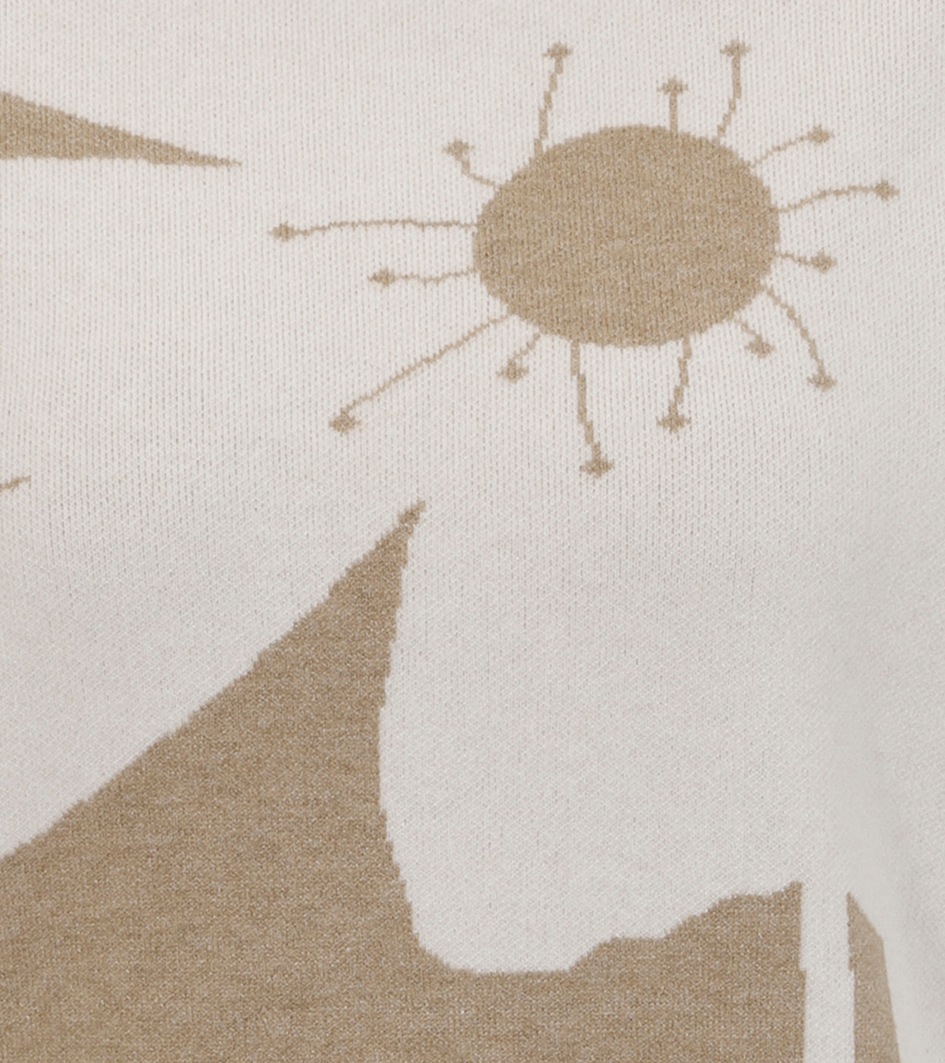 Aniston SELECTED Strickpullover, mit plakativem Blumendessin