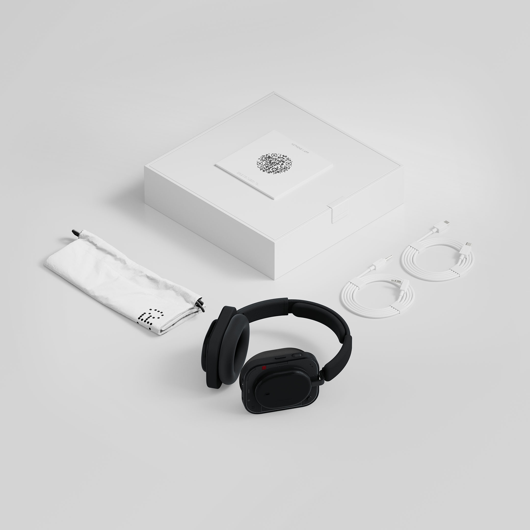 NOTHING Headset »Headphone (a)« Bluetooth Active Noise Cancelling (ANC) | Freisprechfunktion | Hi-Res | Transparenzmodus
