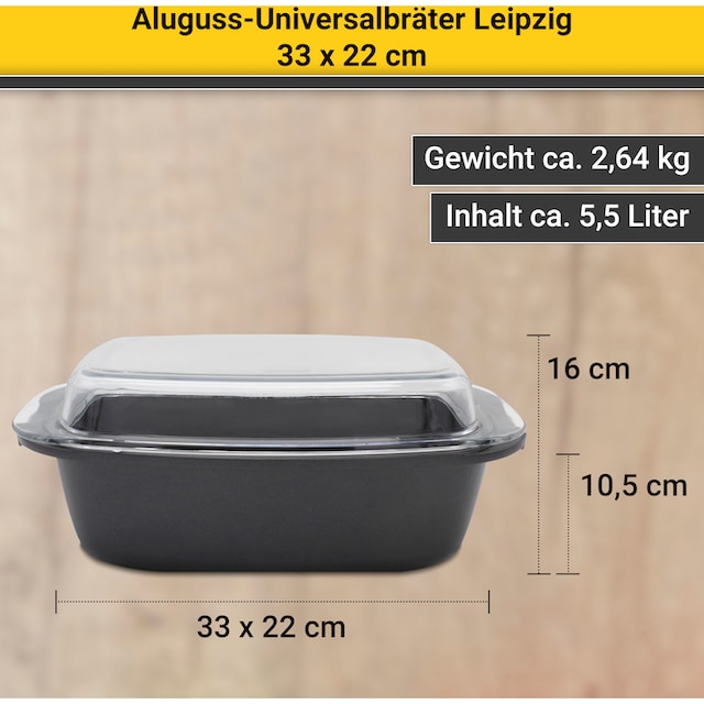 Krüger Bräter »Leipzig«, Aluminiumguss, (1 tlg.) auf Rechnung bestellen