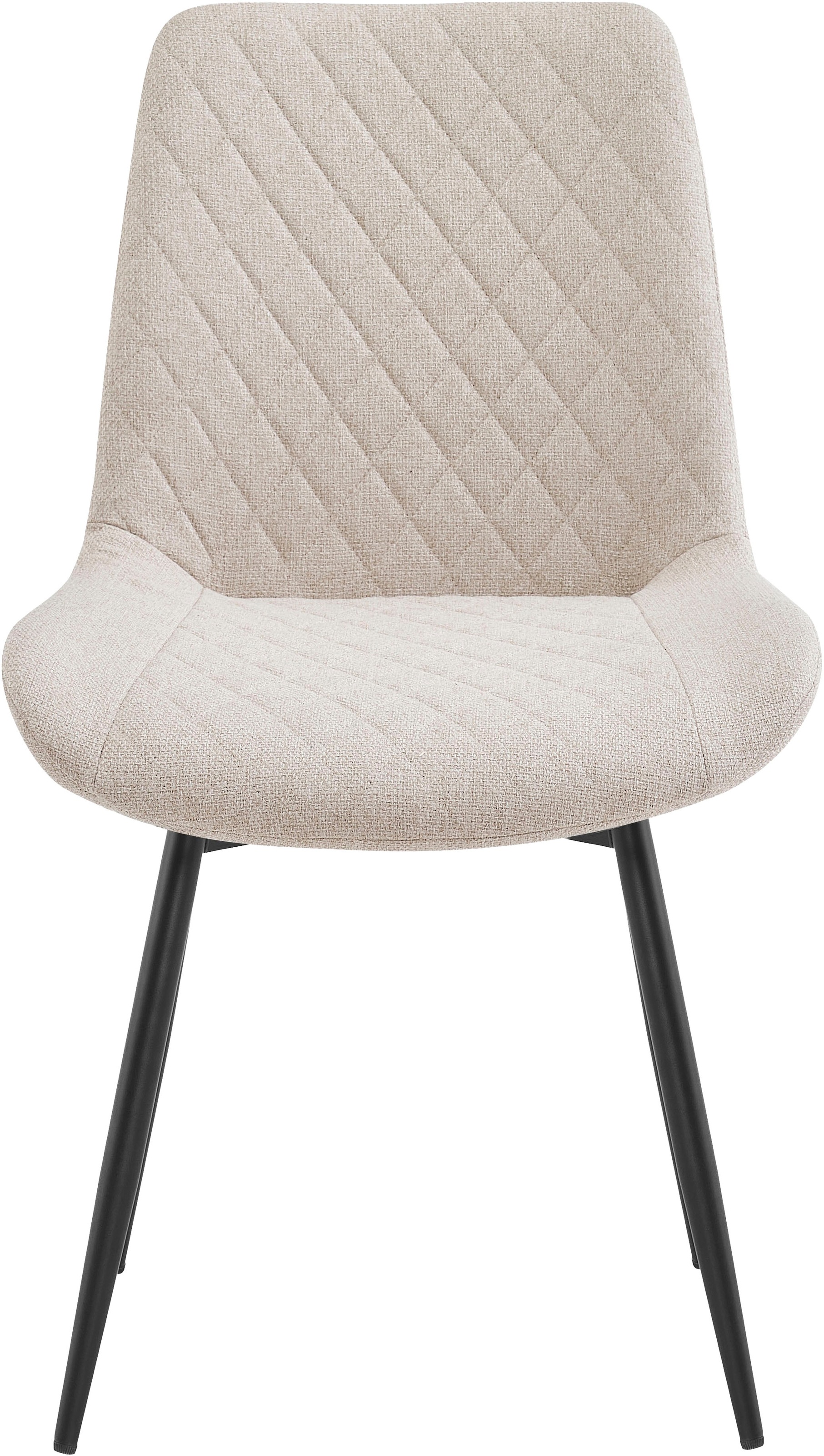 OTTO home Esszimmerstuhl »Juniper« () 2 Stk.Stuhl aus Webstoff mit moderner Rautensteppung und 360° Drehfunktion