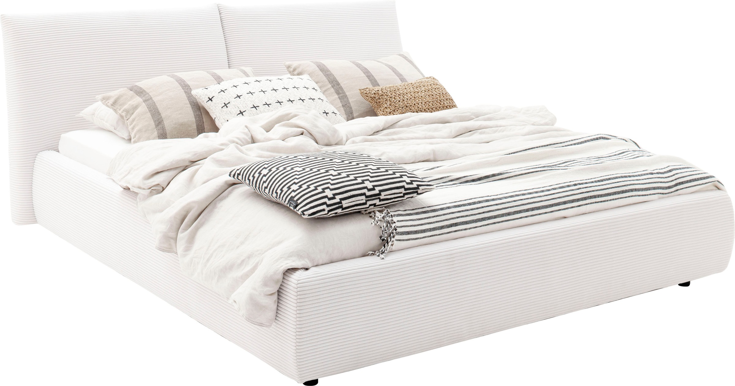 PLACES OF STYLE Polsterbett »Priora in 4 Breiten bis 200cm« auch in NaturLE günstig online kaufen