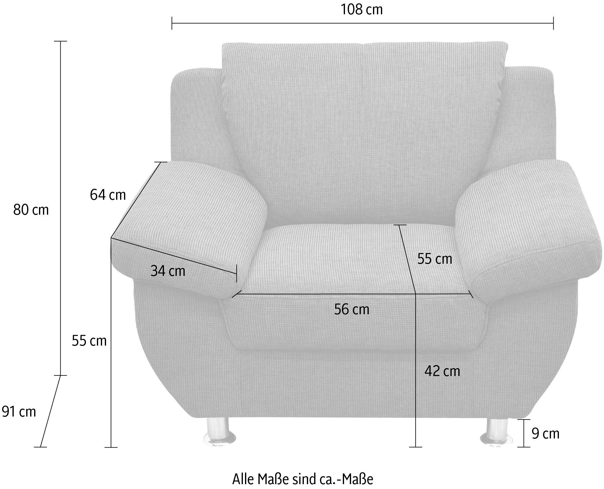 DOMO collection Sessel »Pilar elegant und zeitloses Design, komfortabel, be günstig online kaufen