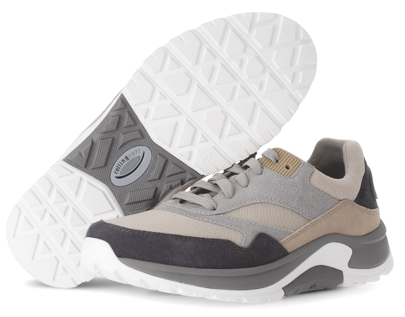 Gabor Rollingsoft Keilsneaker  , Freizeitschuh, Halbschuh, Schnürschuh mit Wechselfußbett, Weite G