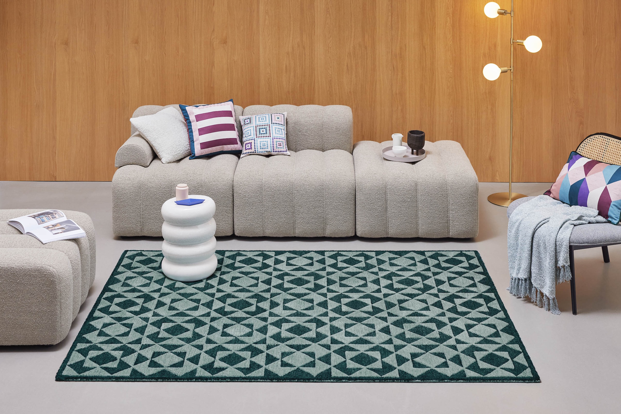 Wecon home Teppich »Downtown«, rechteckig, 10 mm Höhe, handgefertigt, pfleg günstig online kaufen