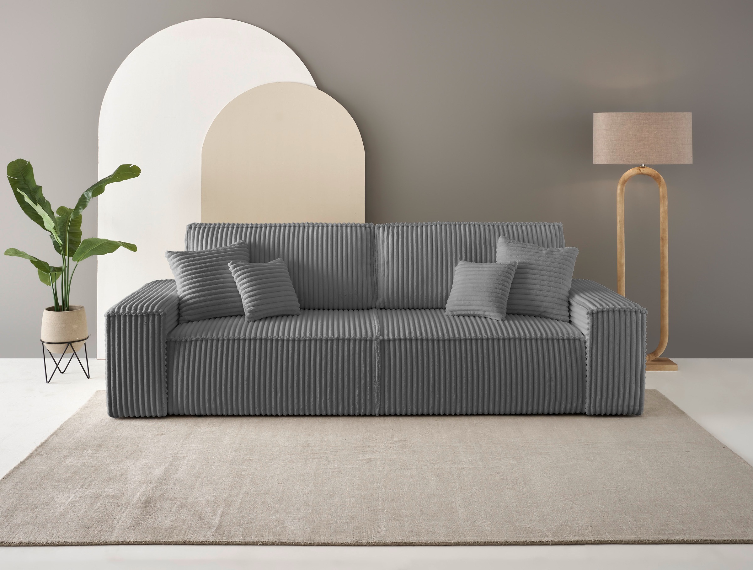 andas 3-Sitzer »FINNLEY, Schlafsofa 257 cm, Couch mit Schlaffunktion & Bett günstig online kaufen