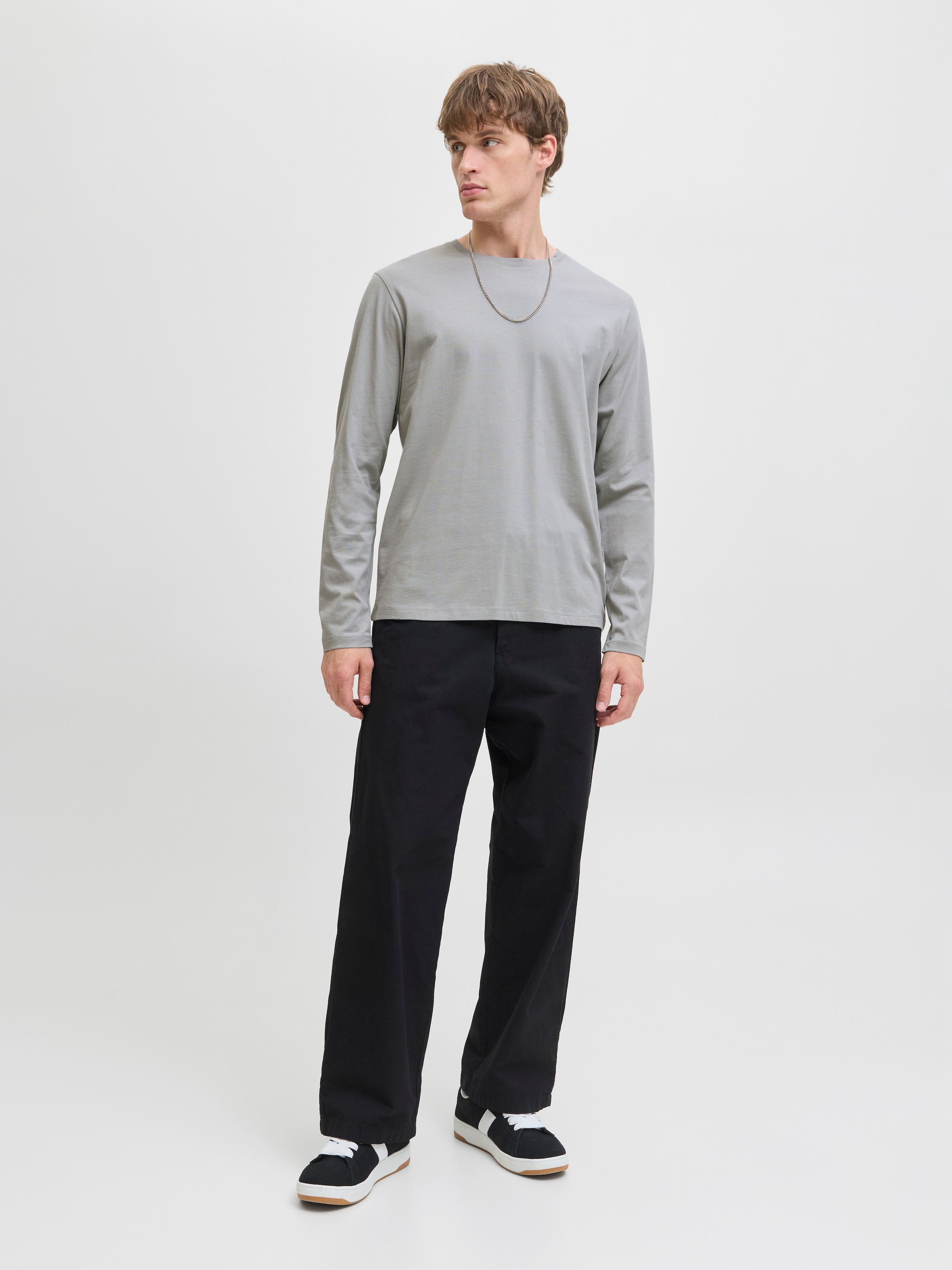 Jack & Jones Rundhalsshirt »JJEORGANIC BASIC TEE LS O-NECK NOOS«
