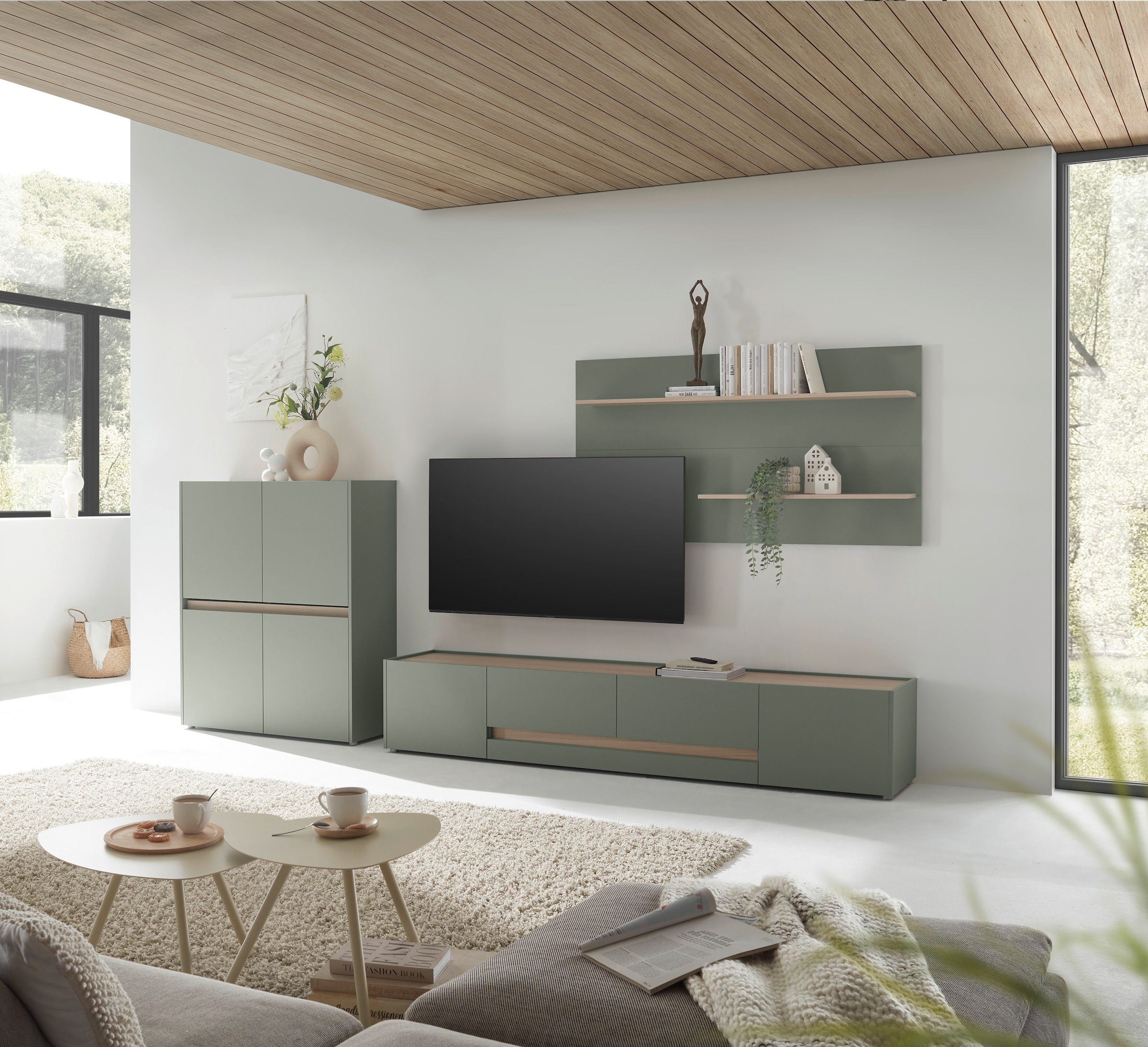 Home affaire Wohnwand »City/Giron, moderne Anbauwand, Komplettset in vielen Farben verfügbar« Set, 3 Stk. tlg.