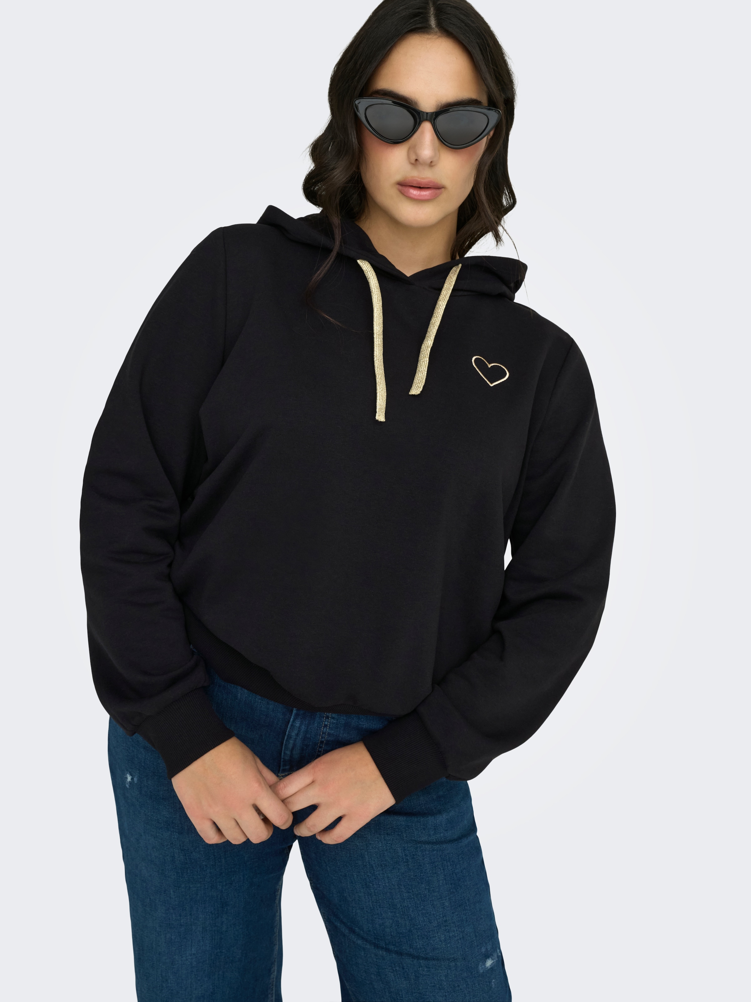 ONLY CARMAKOMA Kapuzensweatshirt »CARNOLI L/S HEART HOOD SWT NOOS«
