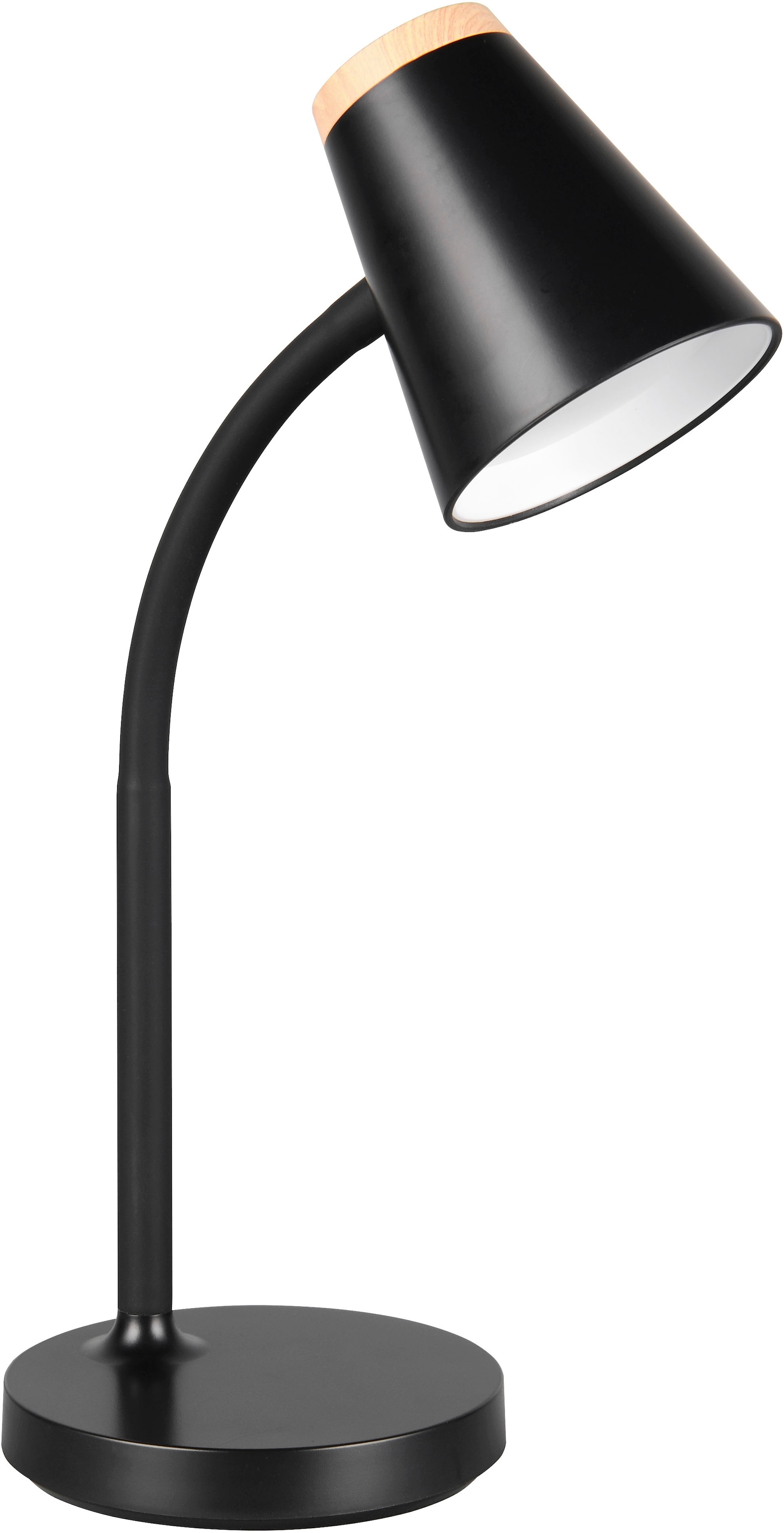 REALITY Leuchten LED Tischleuchte »PONGO, LED Tischleuchte m. Kippschalter, 4,5W 500 Lumen 3000K warmweiß«, 1 flammig, Leuchtmittel LED-Board | LED fest integriert, flexibel verstellbare Leselampe, Schreibtischlampe Höhe 36cm