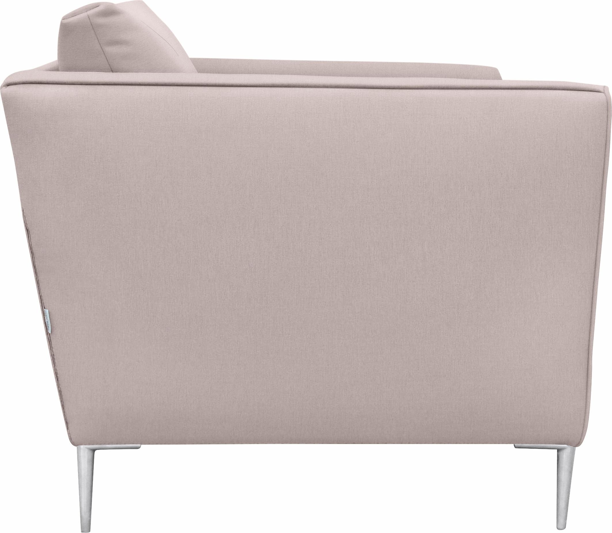 TRENDMANUFAKTUR Sessel »Lille, Loungesessel, Komfortsitzhöhe 46cm, Breite 85cm, elegant«