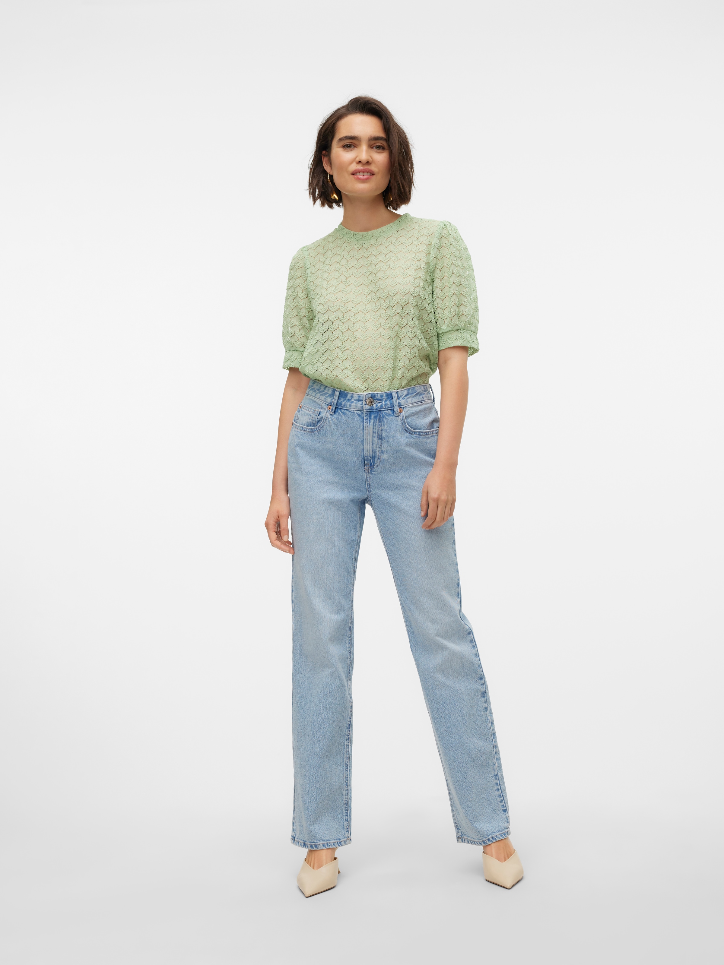 Vero Moda Straight-Jeans »VMTESSA HR STRAIGHT JEANS LI3010 GA NOOS«
