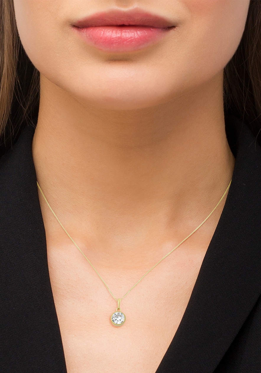 Amor Kette mit Anhänger »2014374« Made in Germany - mit Zirkonia (synth.)