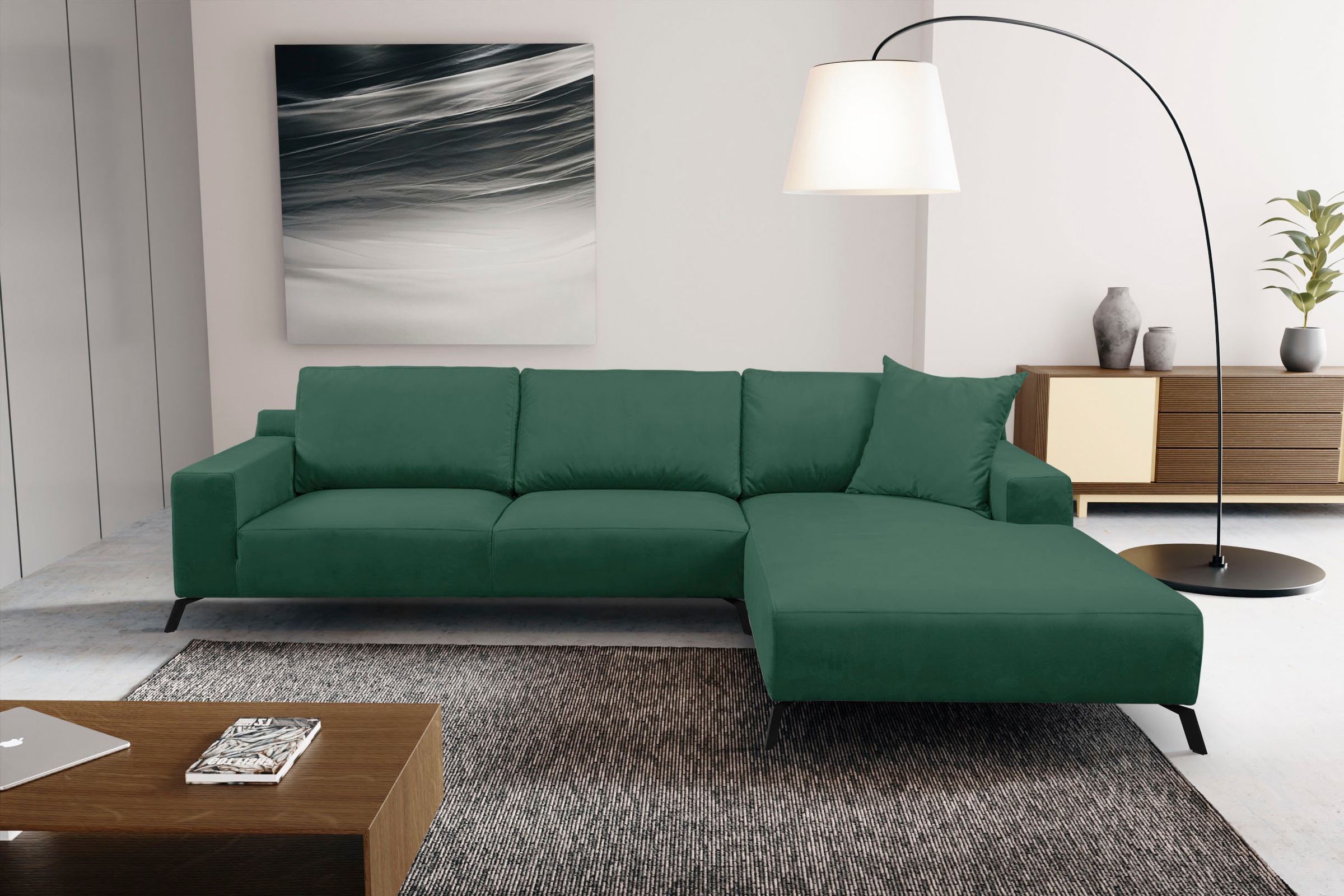 WERK2 Ecksofa "Faro L-Form", XXL Design Ecksofa mit hohem Komfort in trendi günstig online kaufen